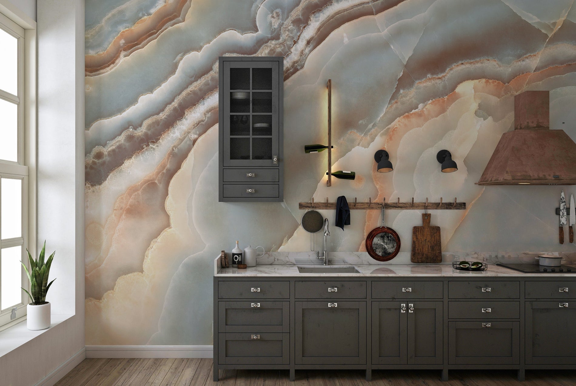 Kitchen wallpaper : 7 ideas for creating a coffee theme wall