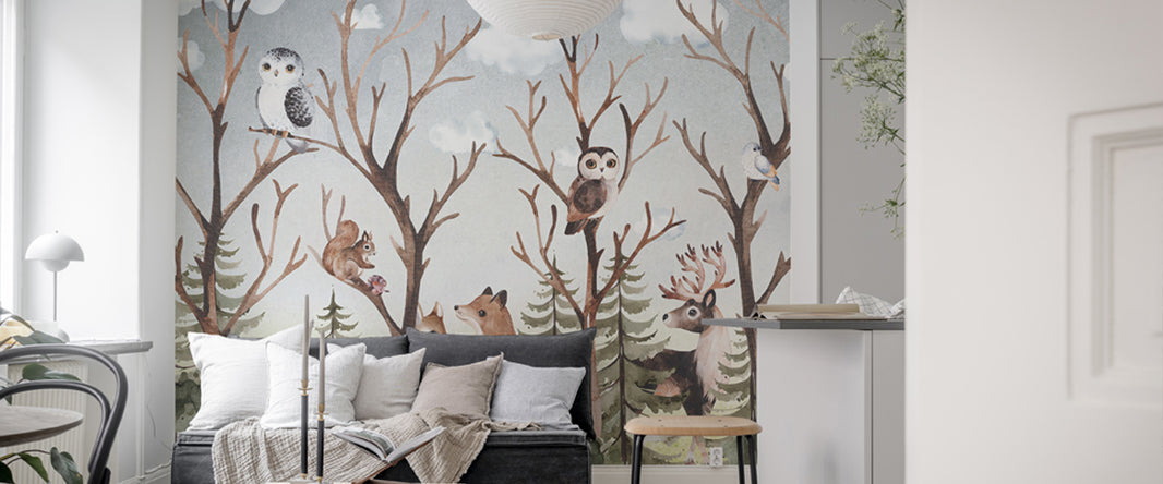 Decorate with Nature Exquisite Wildlife Mural wallpaper