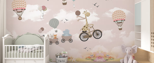 Fun and Playful Kids' Room mural wallpaper: Where Dreams Begin