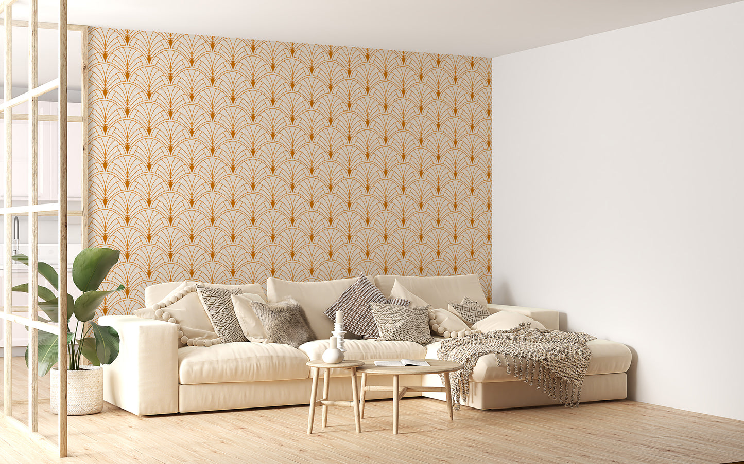 Abstract Victorian wallpaper for classic and modern walls