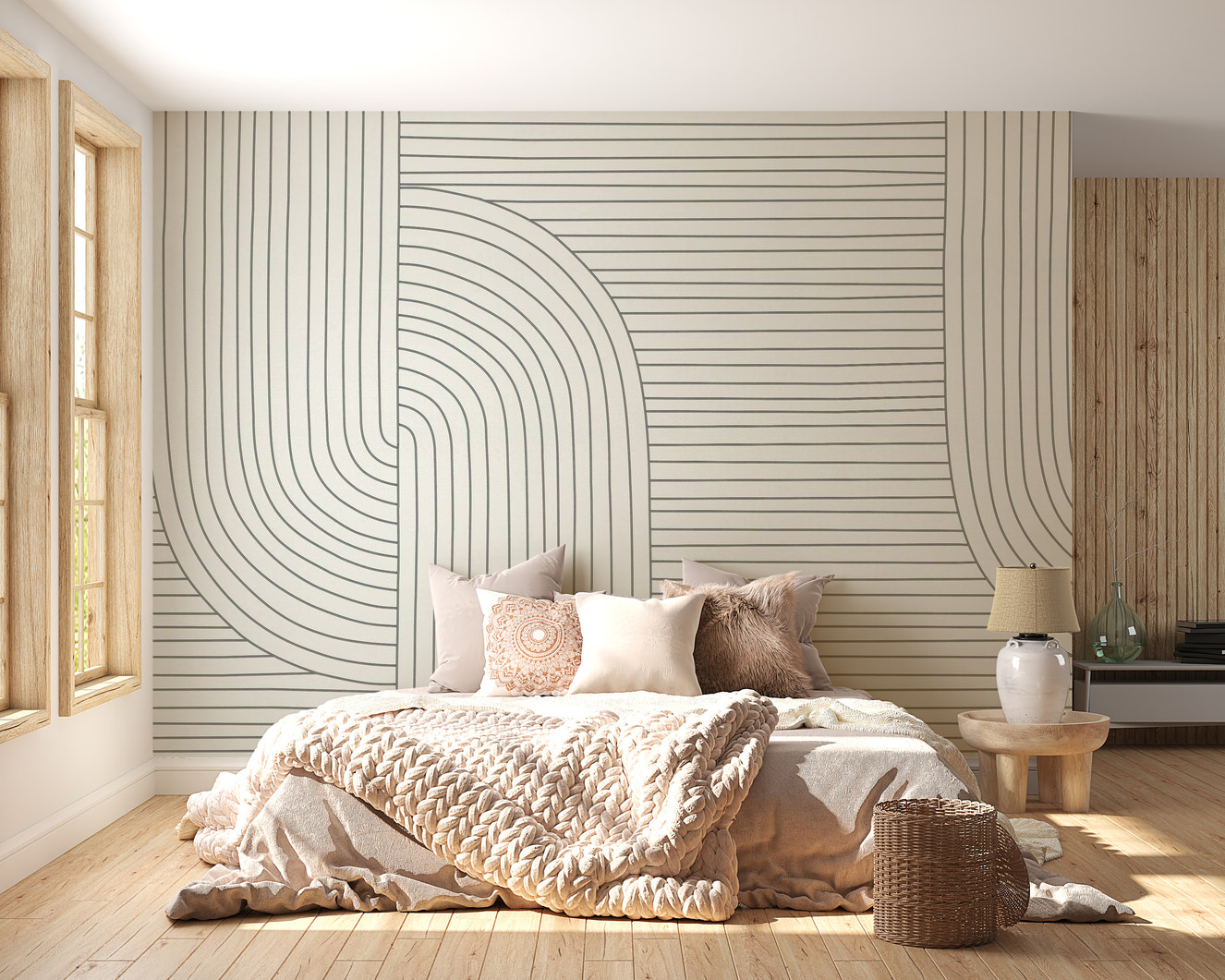 Minimalist Line Art Removable Murals