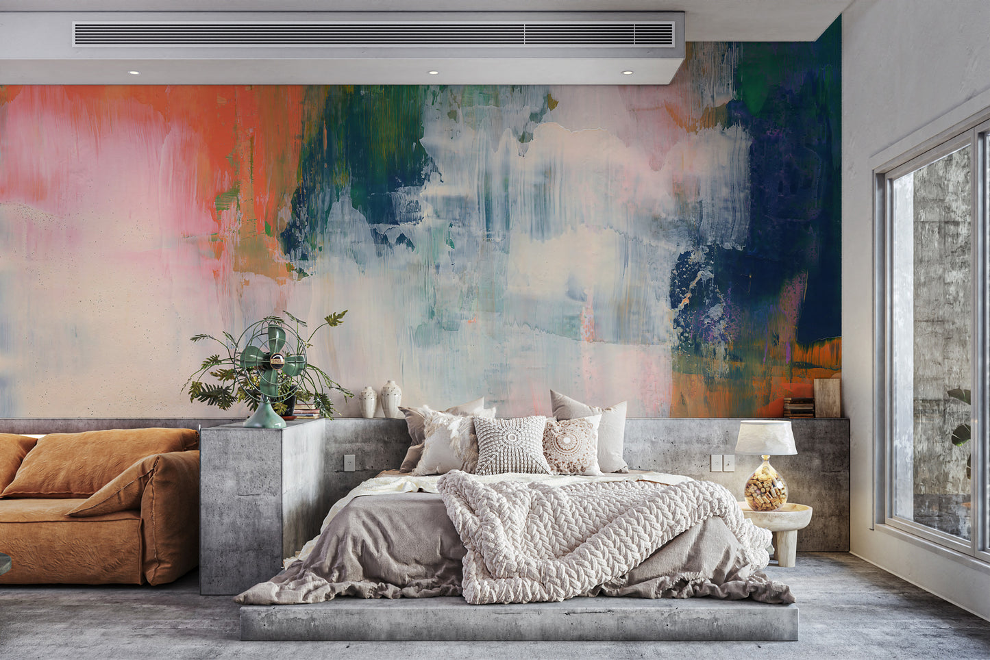 Colorful Brushstroke Wallpaper Mural