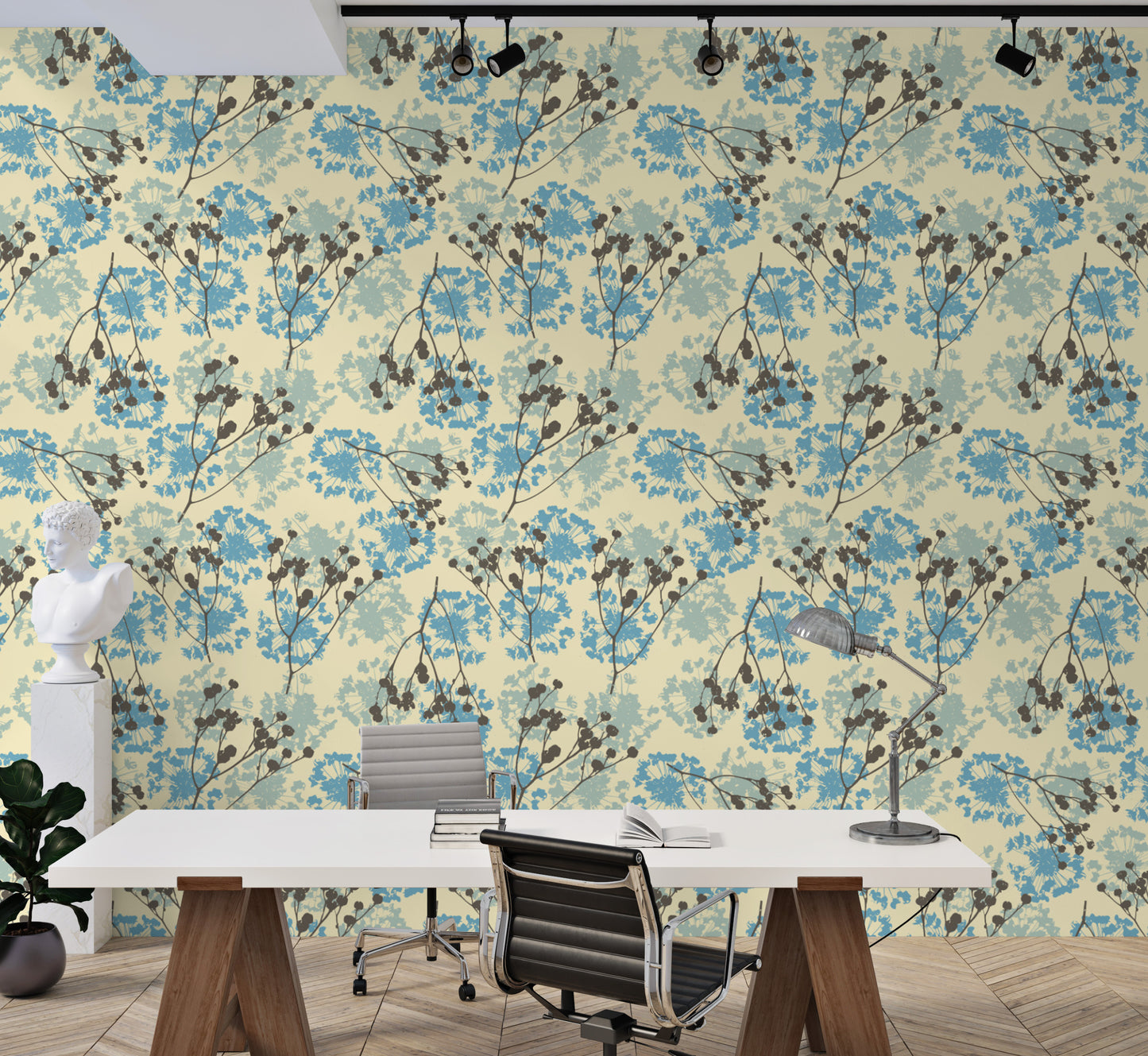 Delicate Floral Wallpaper Mural