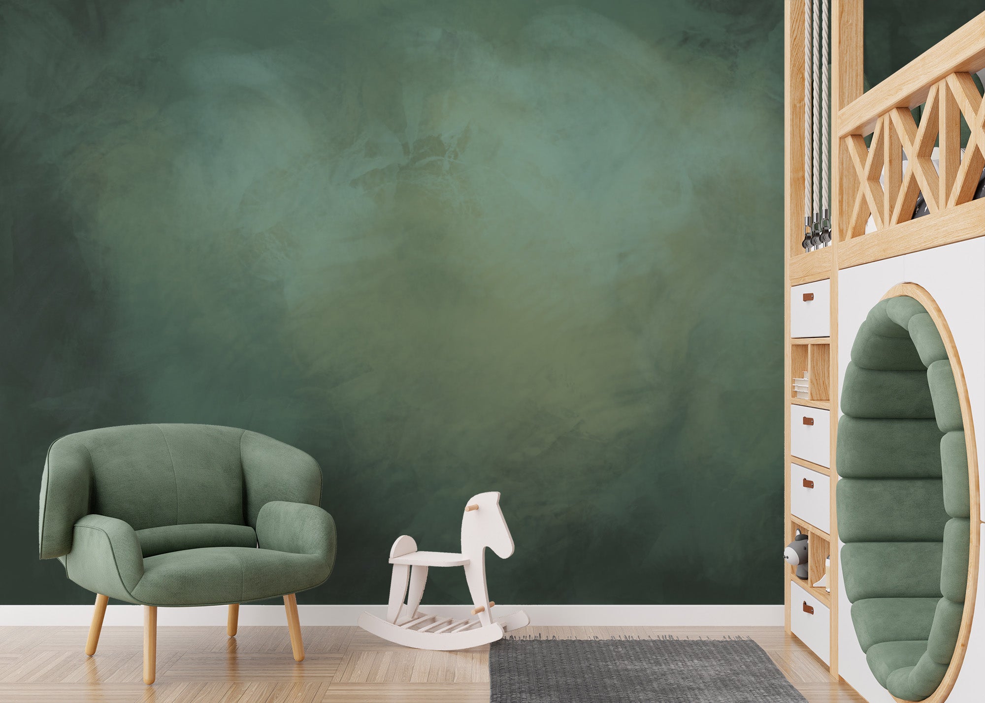 Mystical forest texture mural for walls
