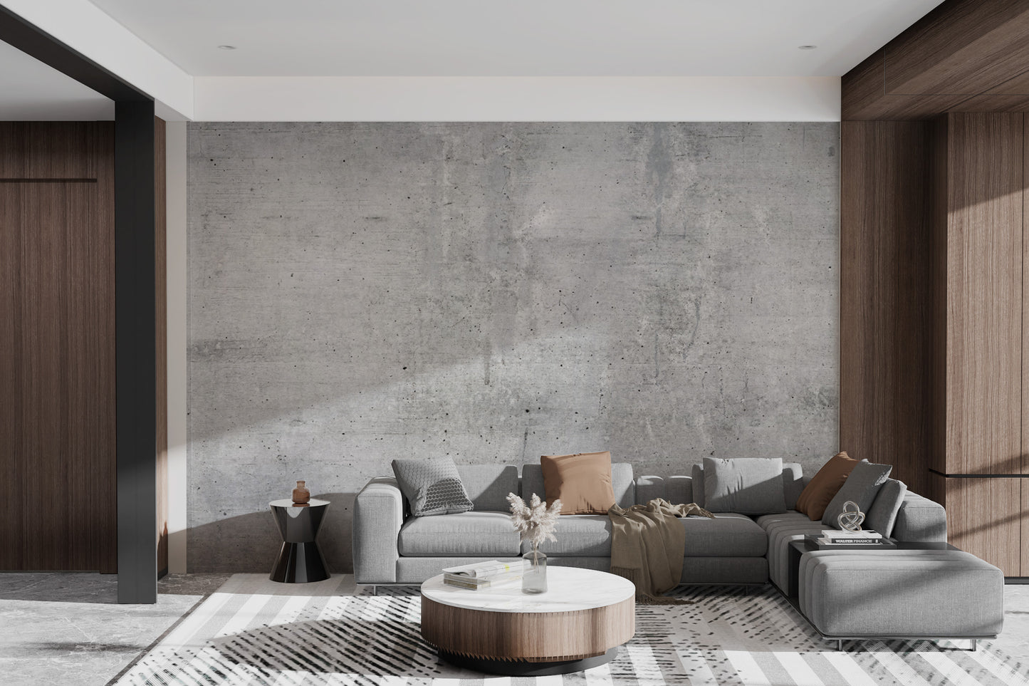 Rustic aged concrete texture mural for stylish walls