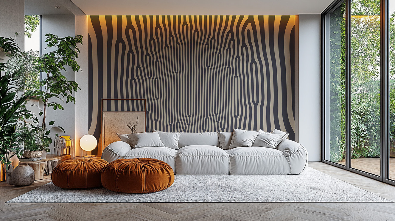 Hypnotic Pattern Wallpaper Mural