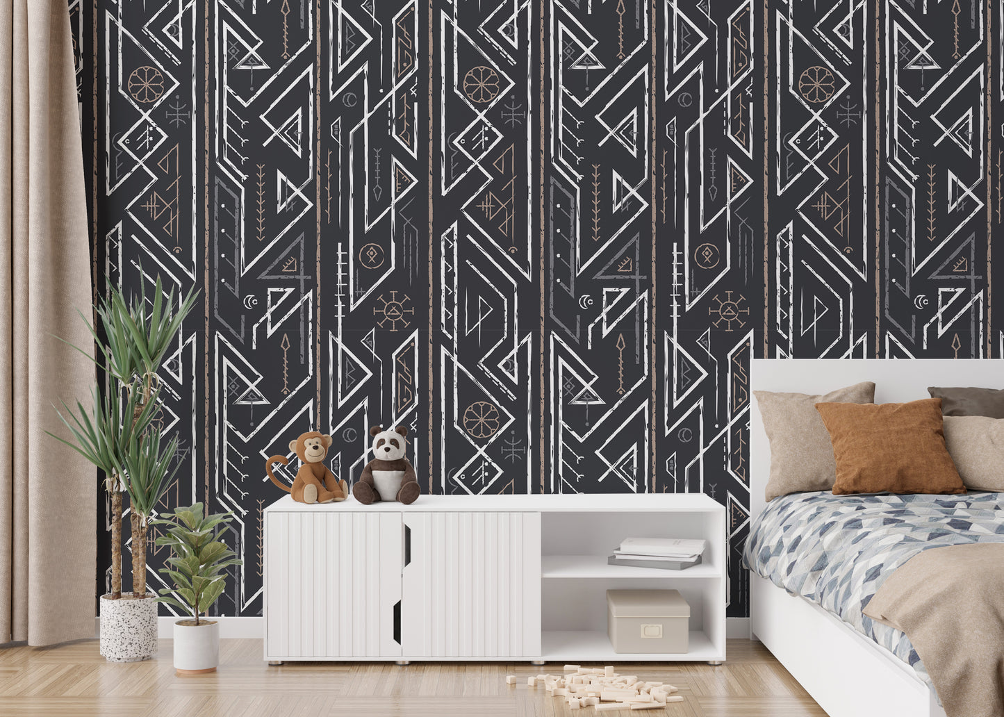 Ancient Celtic Seamless Pattern Geometric Wallpaper