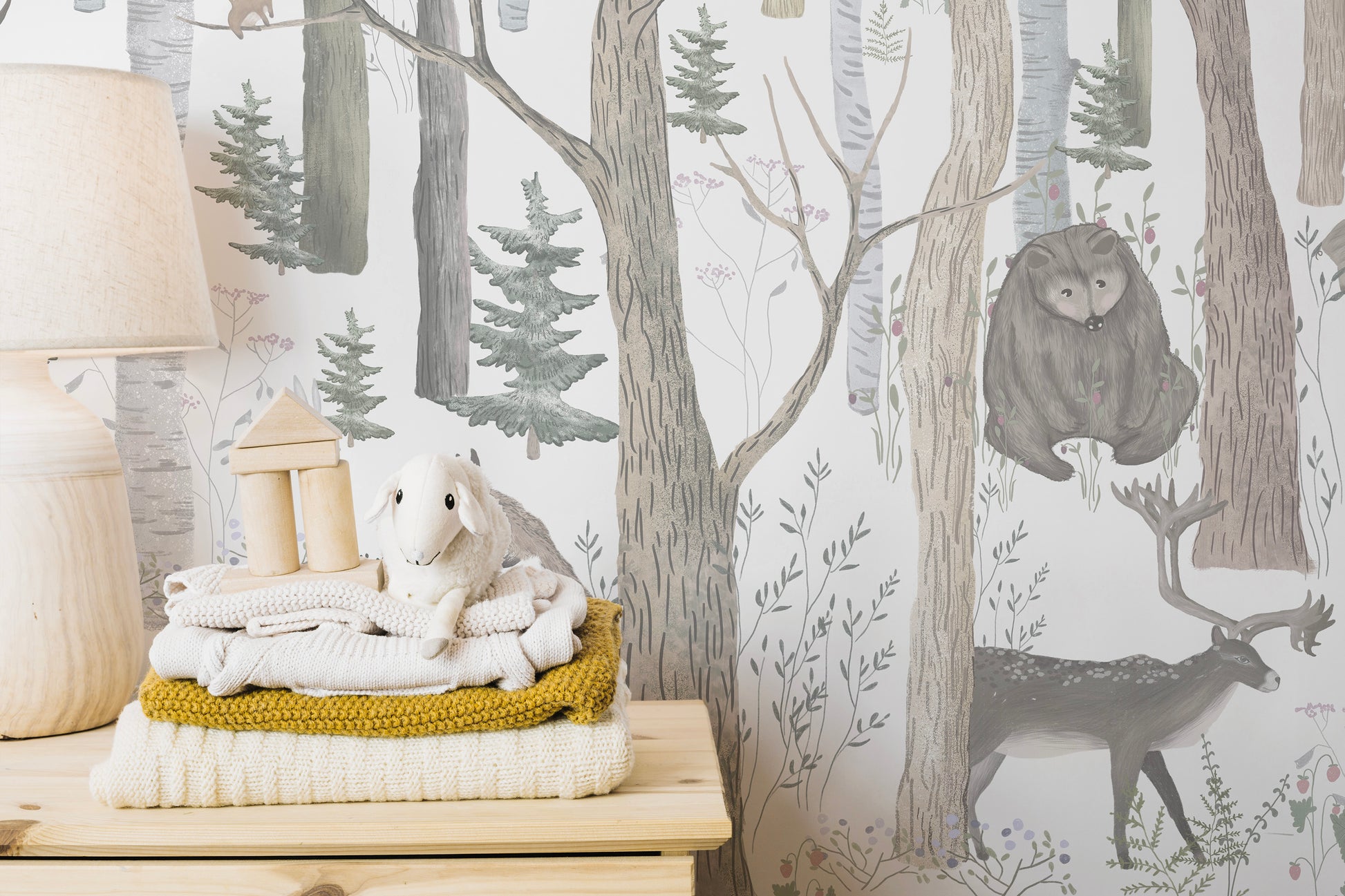 Brighten up your space with Animals Nursery Mural