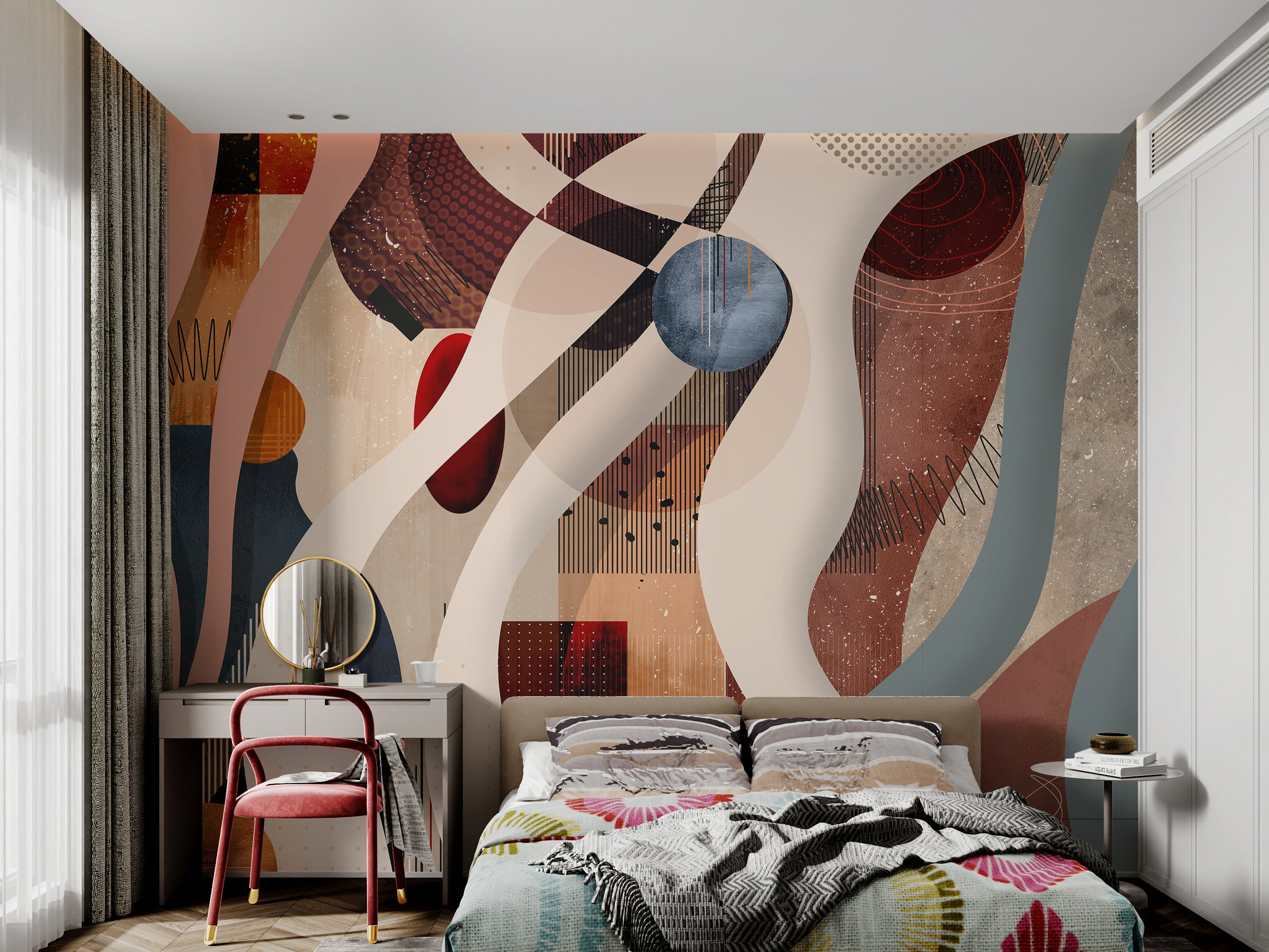 Modern Abstract Geometric Wallpaper