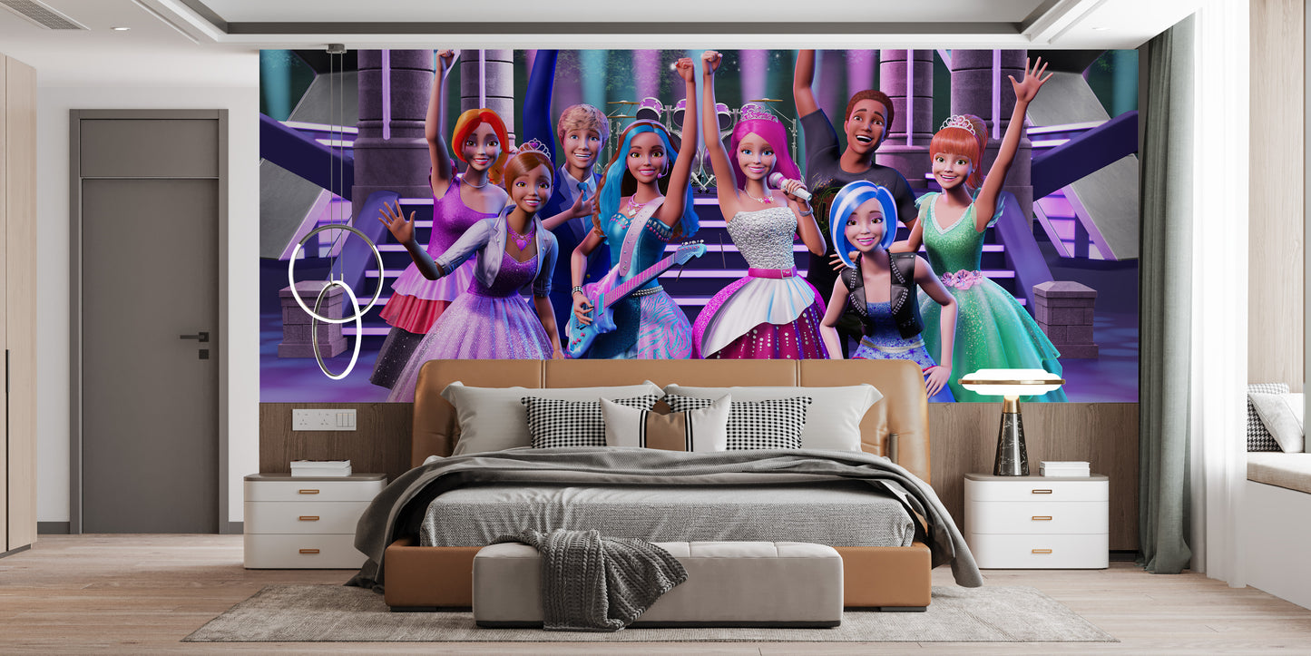 Barbie Rock N' Royal Wallpaper Murals