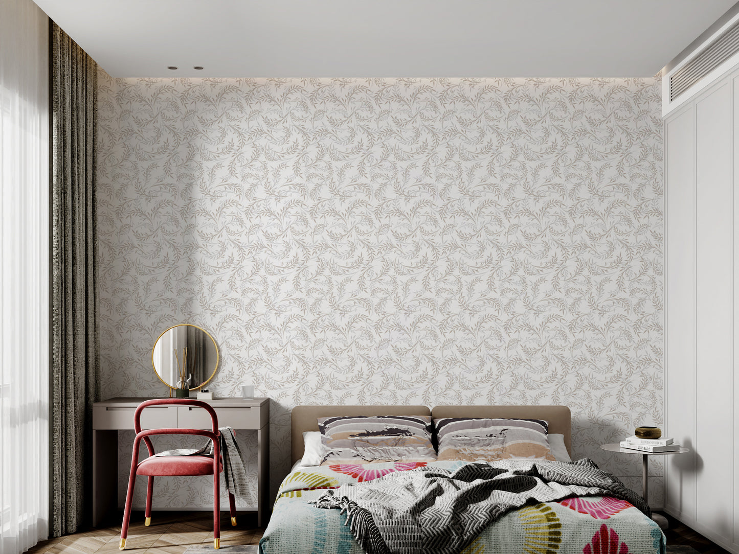 Leaf Pattern Wallpaper Mural