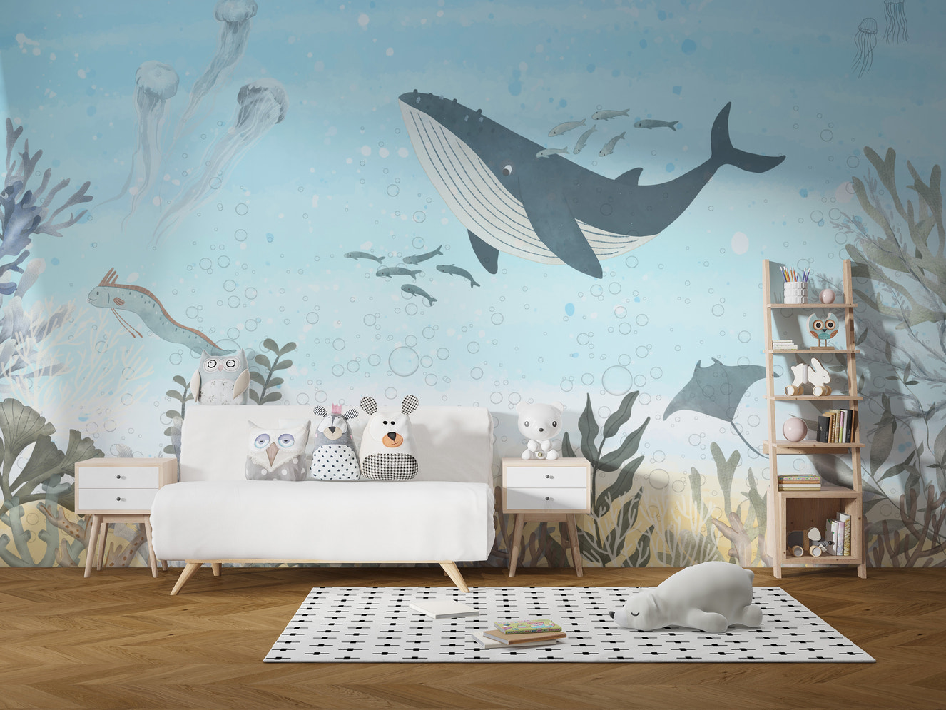 Whale Encounter Wallpaper Mural