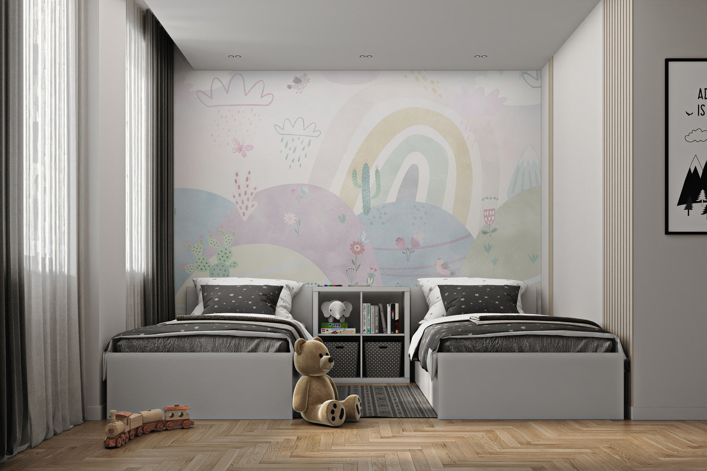 Pastel Wonderland Wallpaper Mural