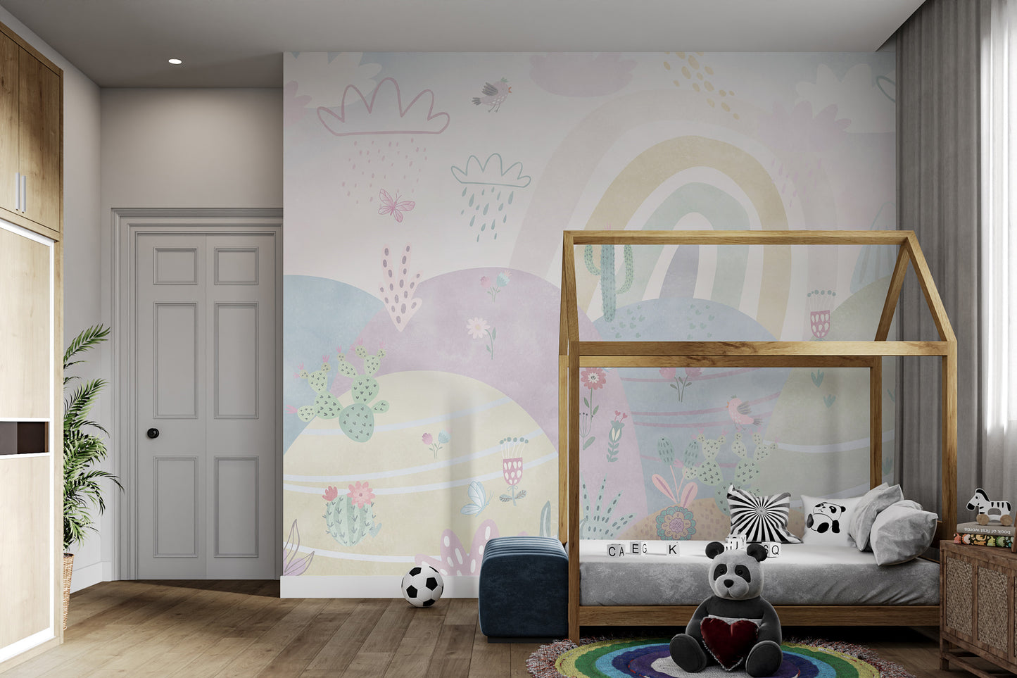 Pastel Wonderland Wallpaper Mural