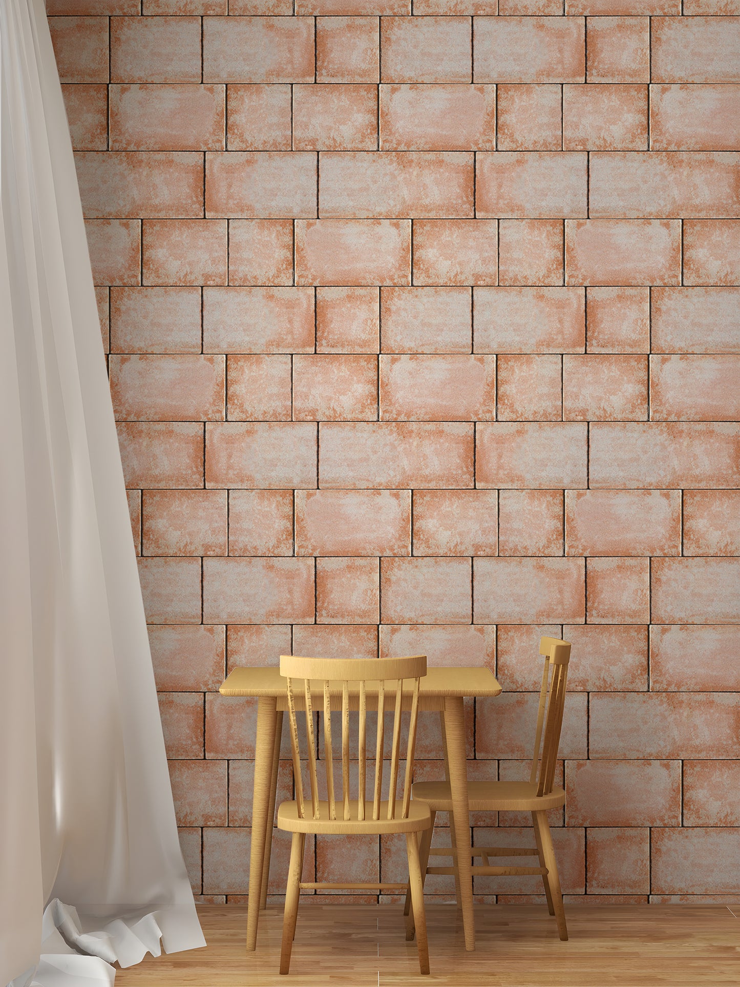 Sandstone Blocks Decorative Seamless Pattern Wallpaper