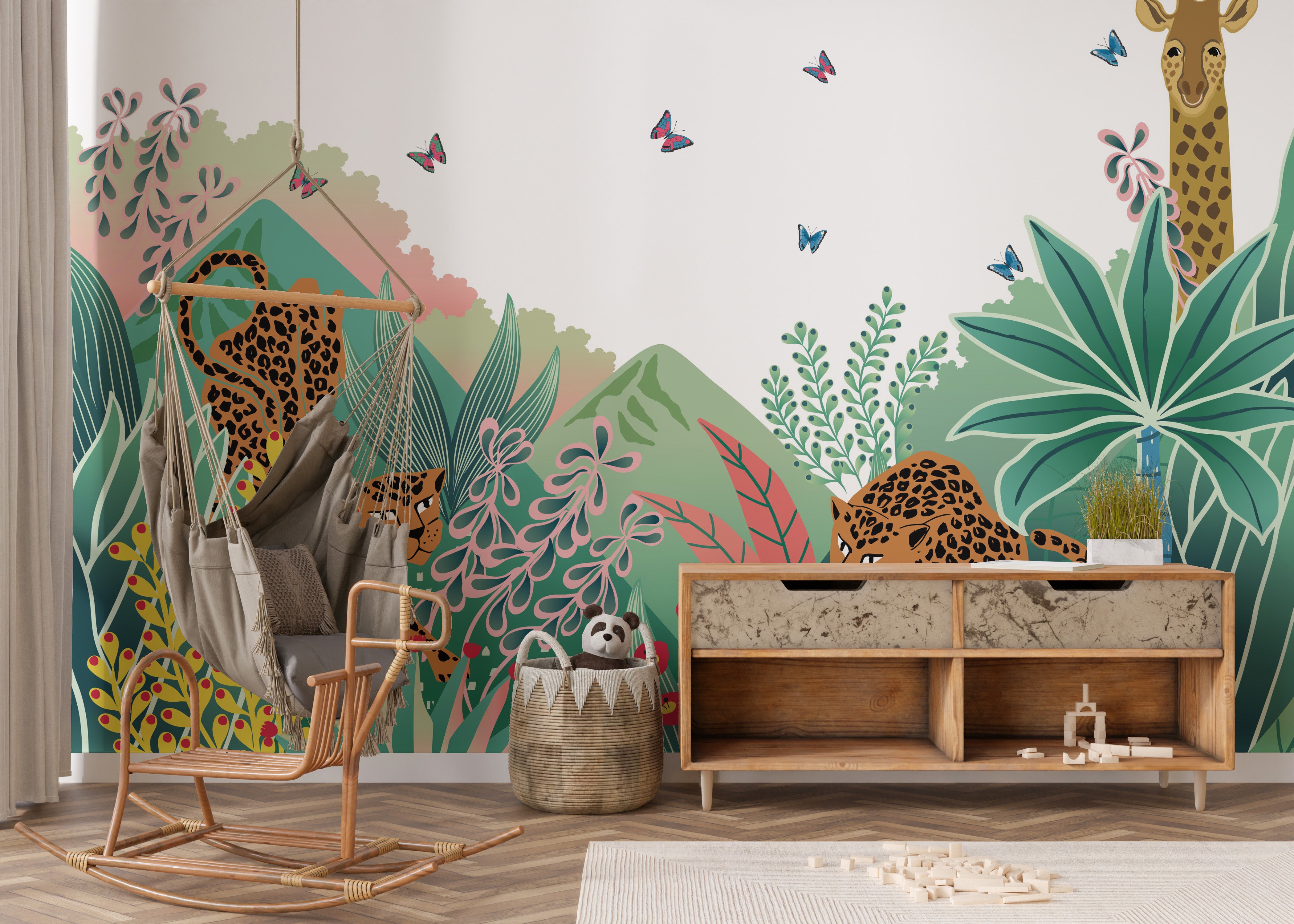 Cute animal wallpaper mural for walls
