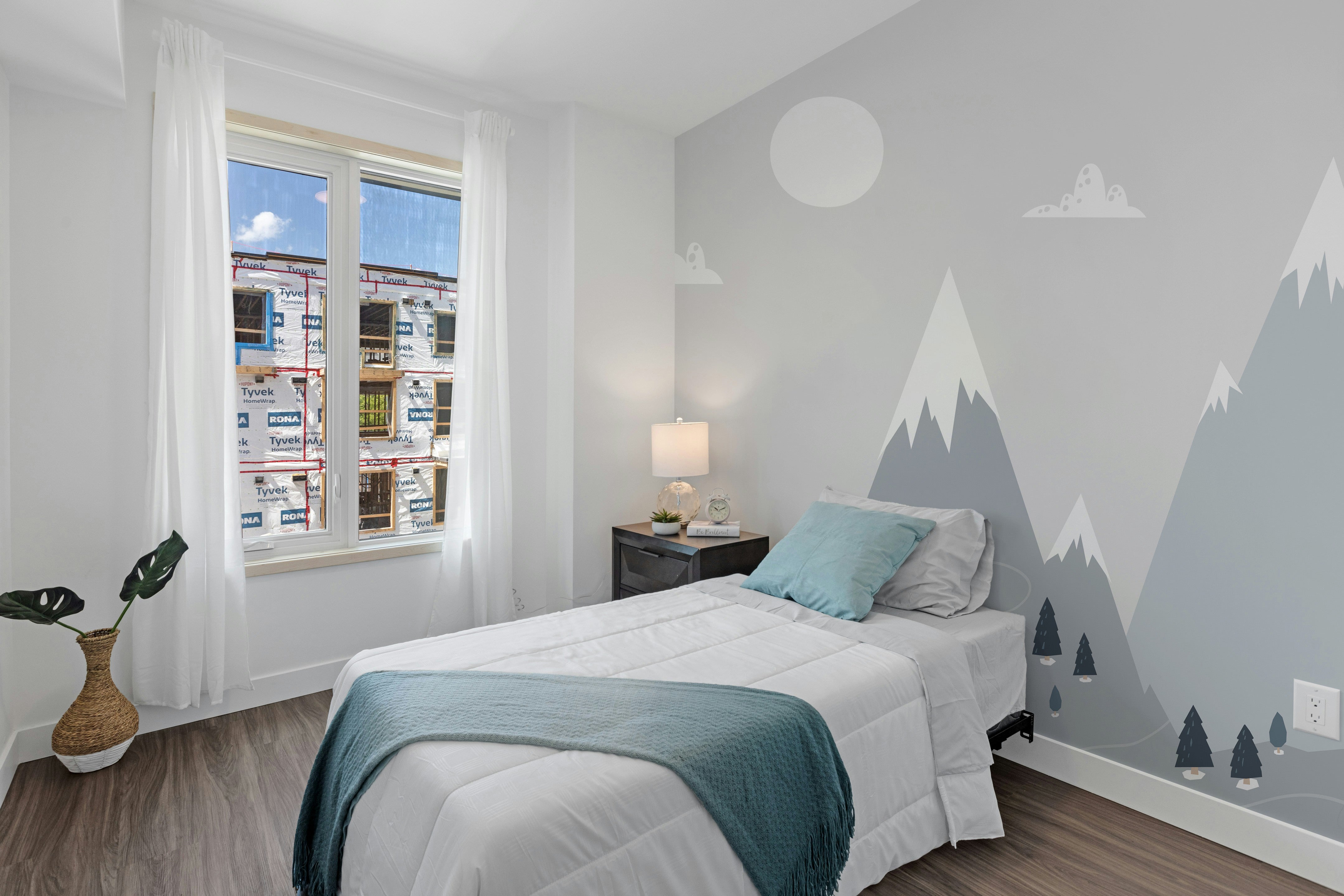 Modern alpine mural wallpaper Scandinavian beauty



