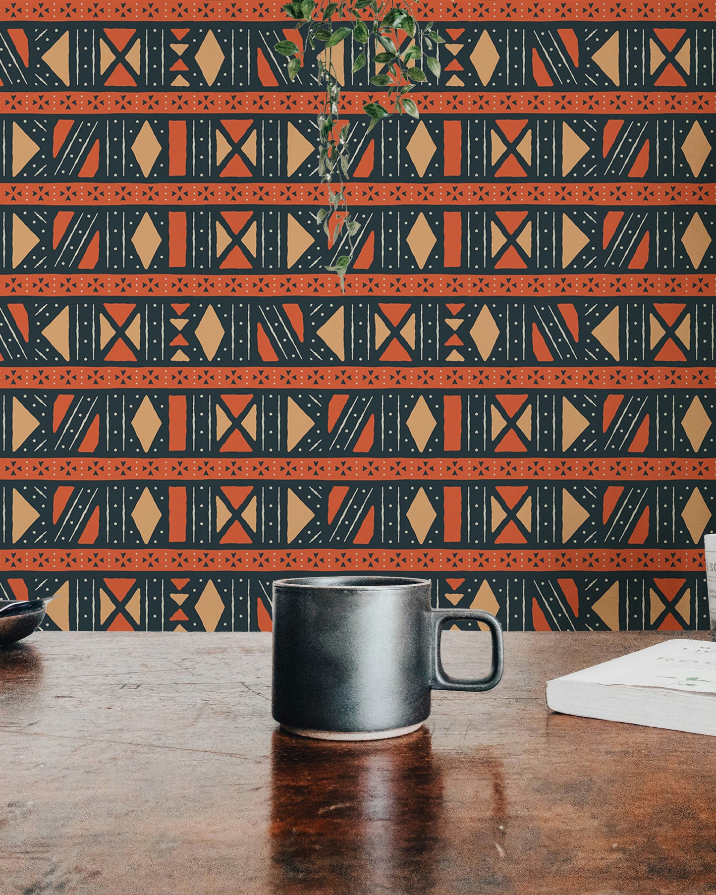 Geometric Africa Tribal Art Ethnic Seamless Pattern Wallpaper