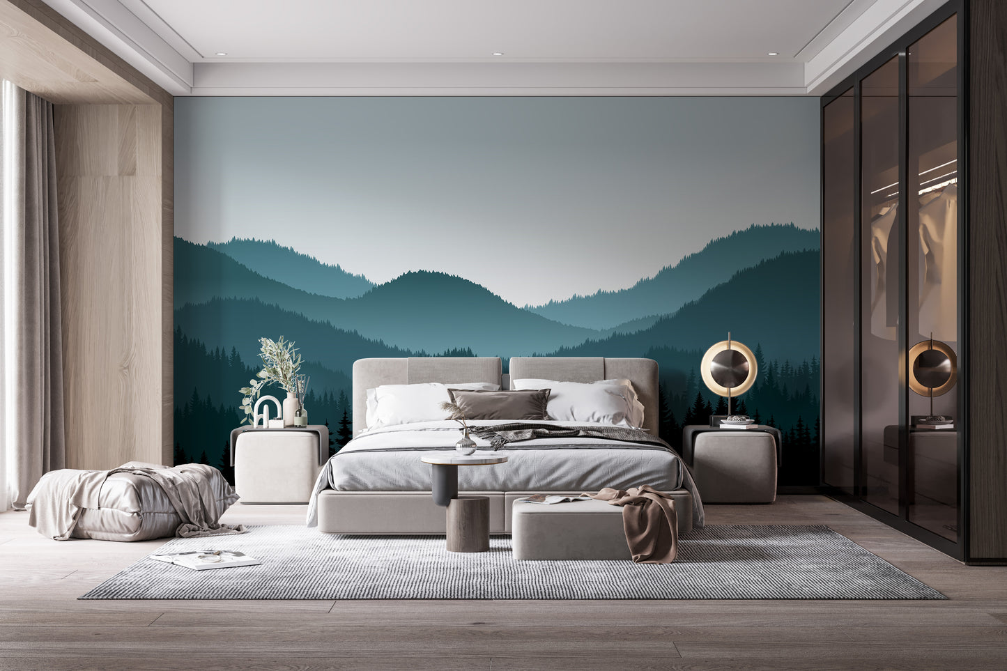 Mystic Mountain Shadows Wall Murals