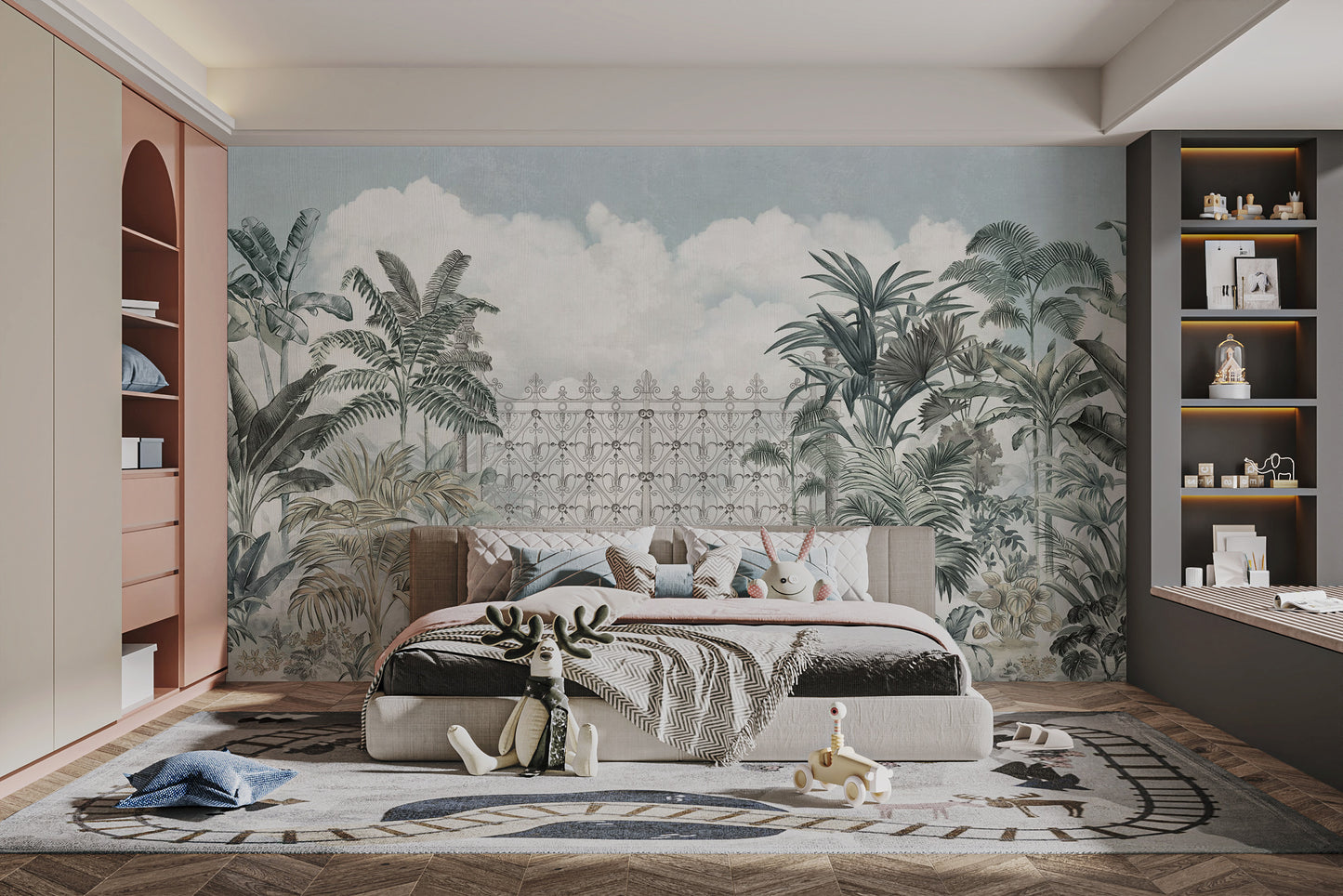 Tropical Forest Gate Mural