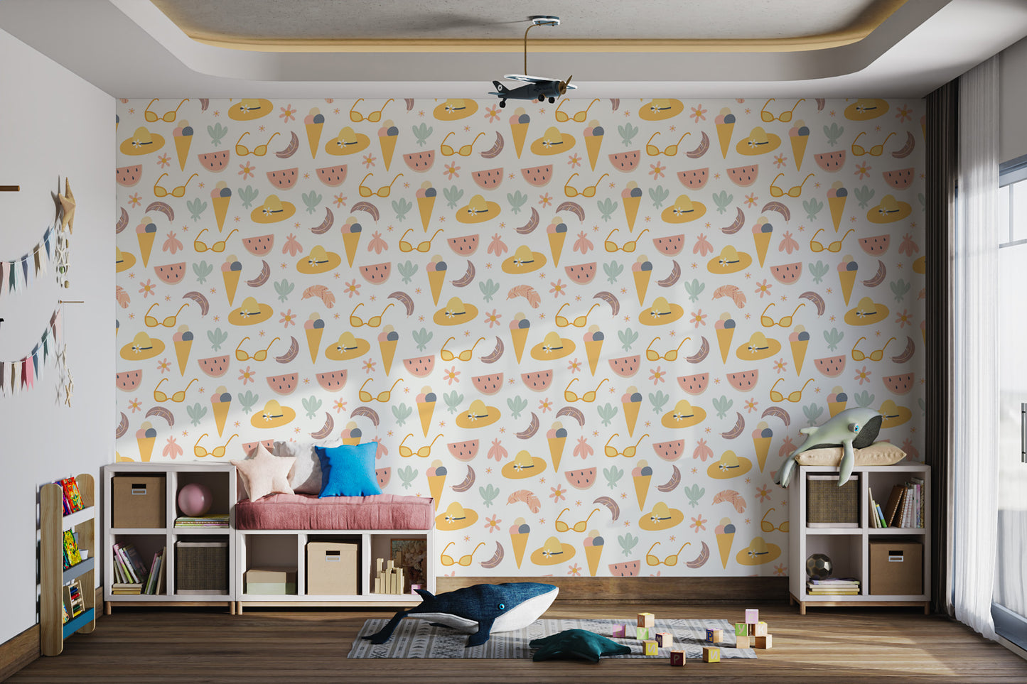 Colorful Summer Fun Wallpaper Mural