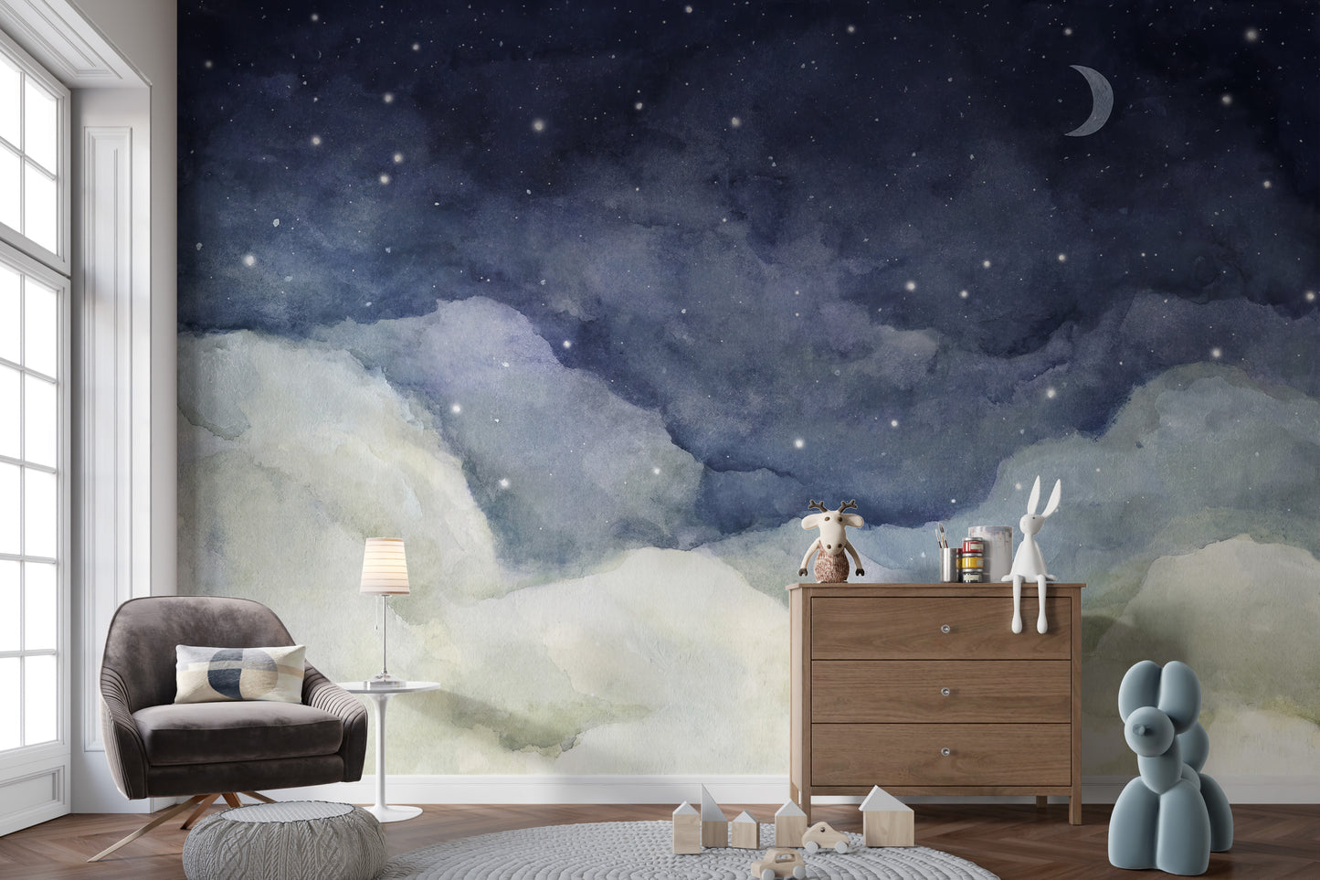 Night Sky Stars Wallpaper Mural