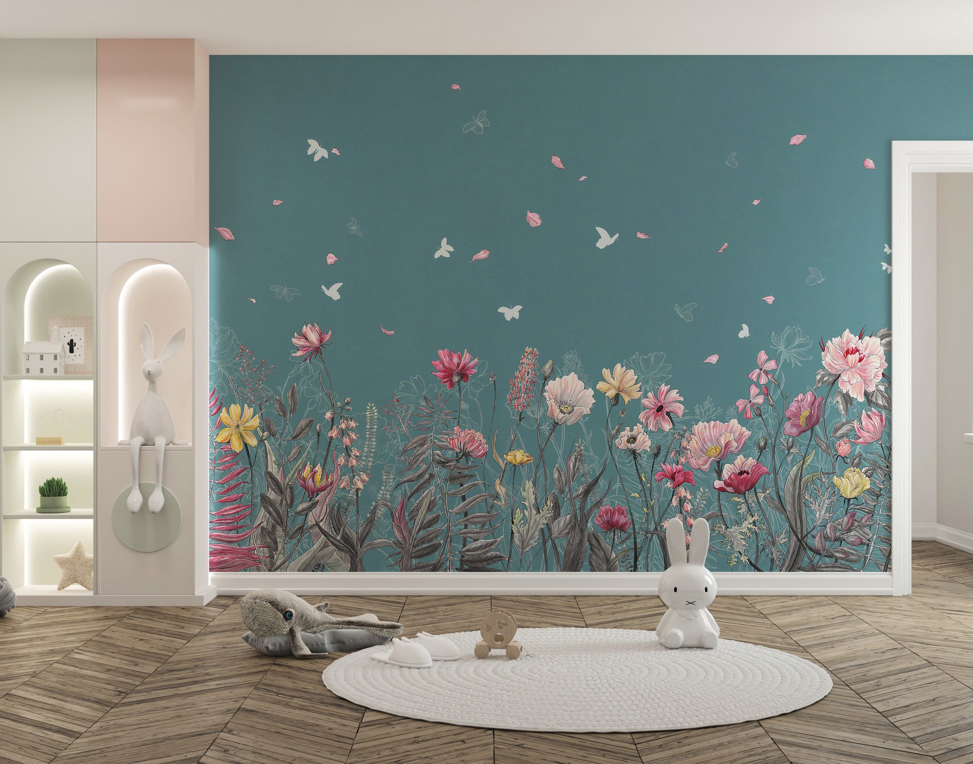 Butterfly and Floral Wall Art