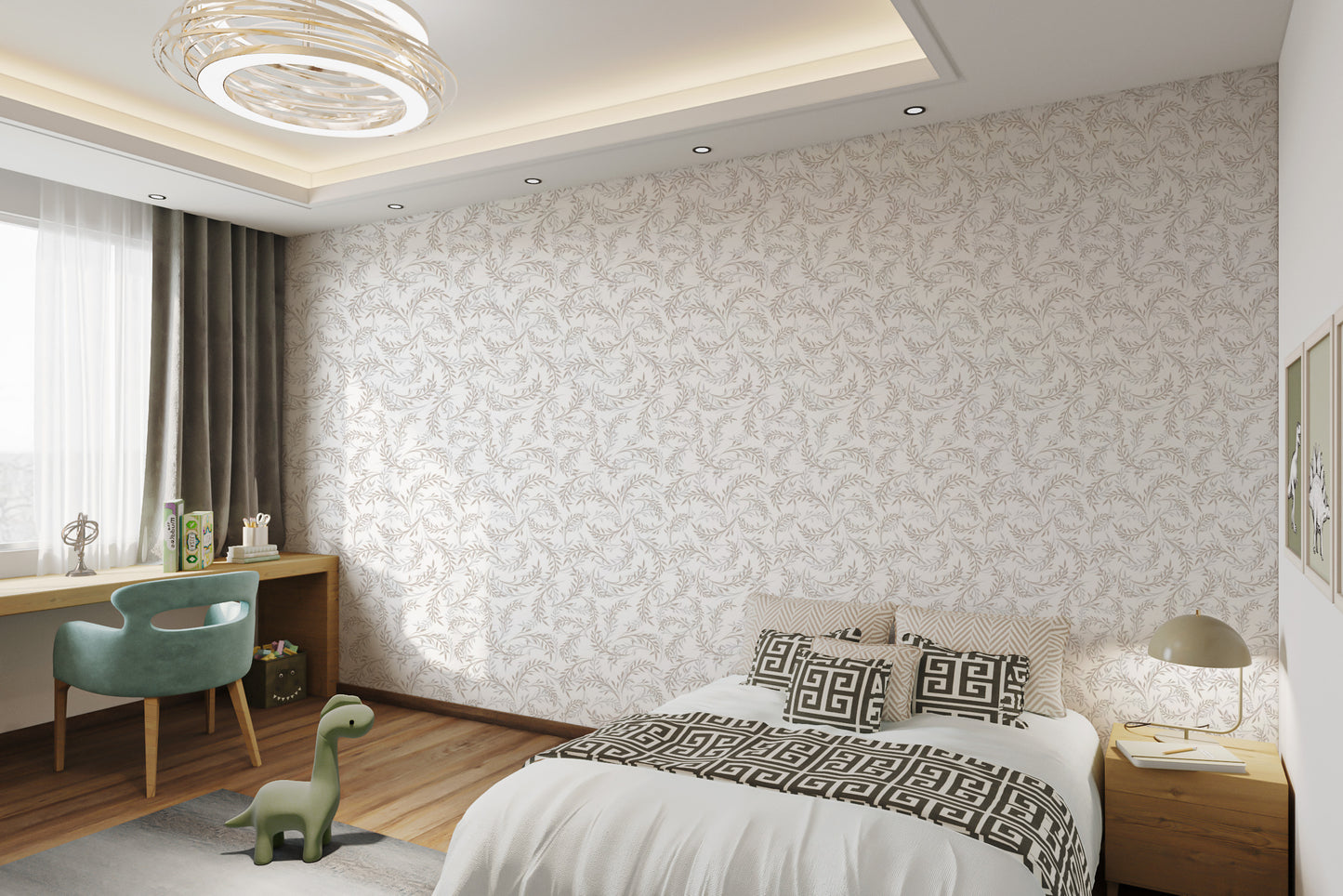 Leaf Pattern Wallpaper Mural