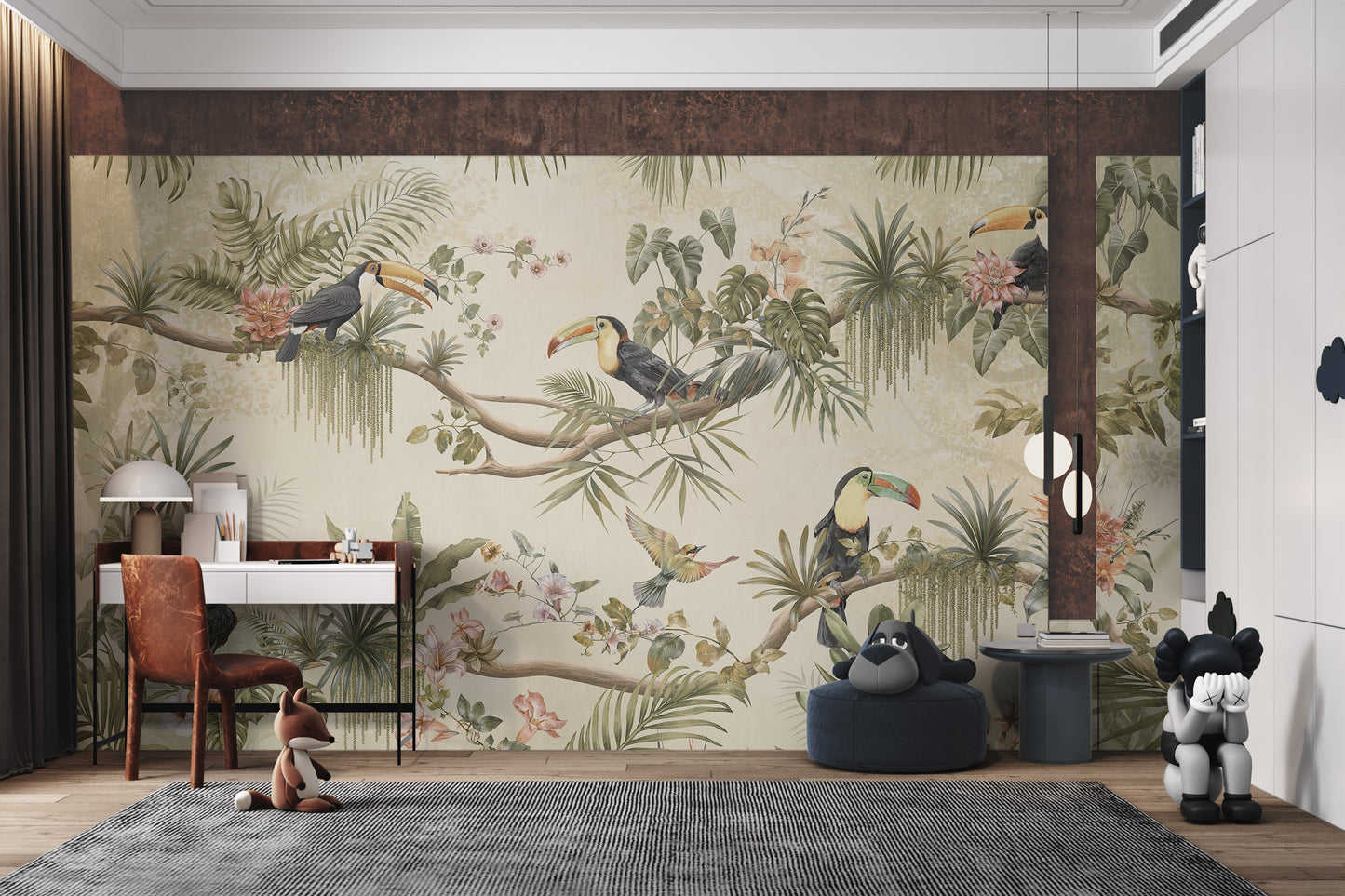 Tropical Toucan Jungle Wallpaper Mural