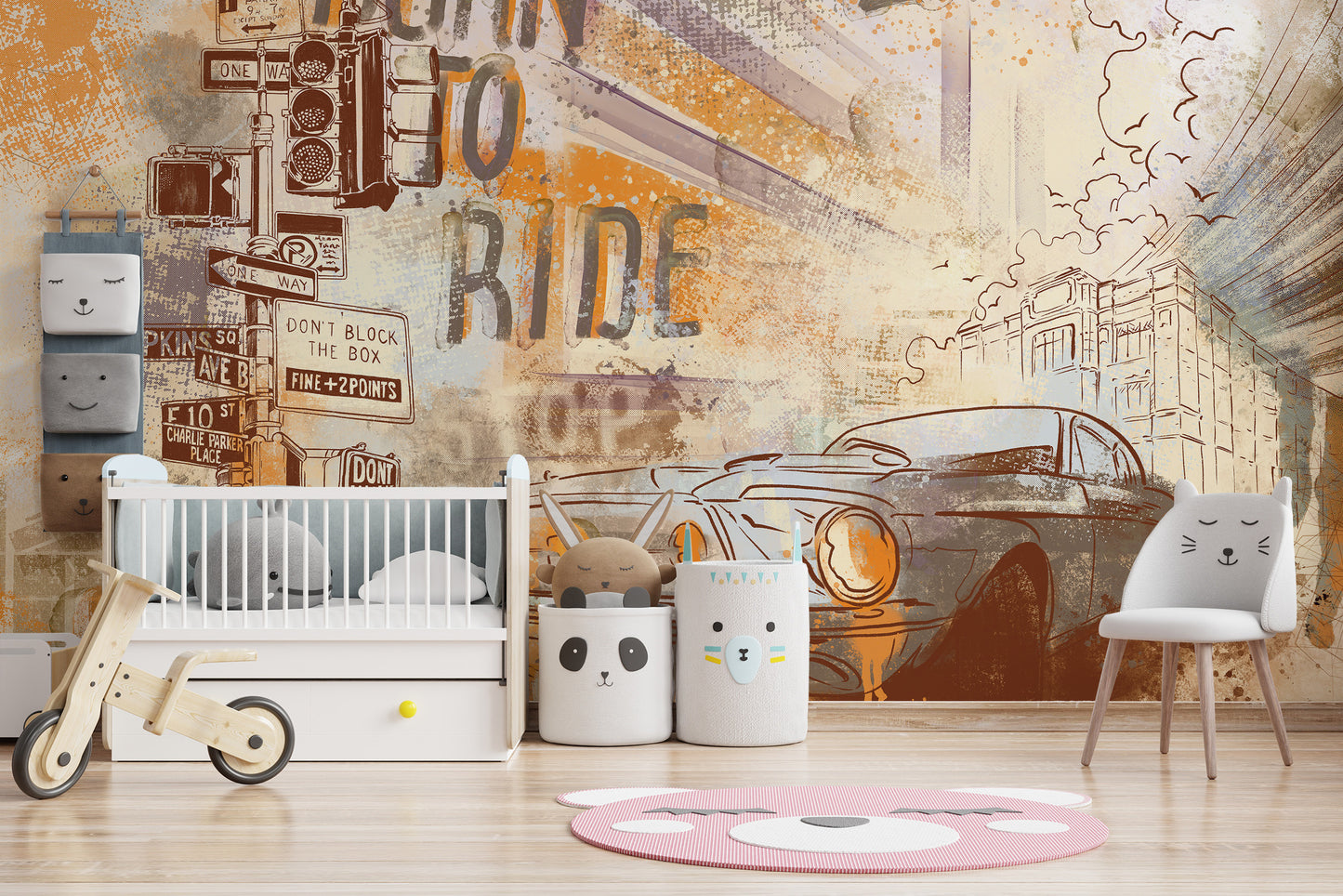 Vintage Mustang Wallpaper Mural for a classic look