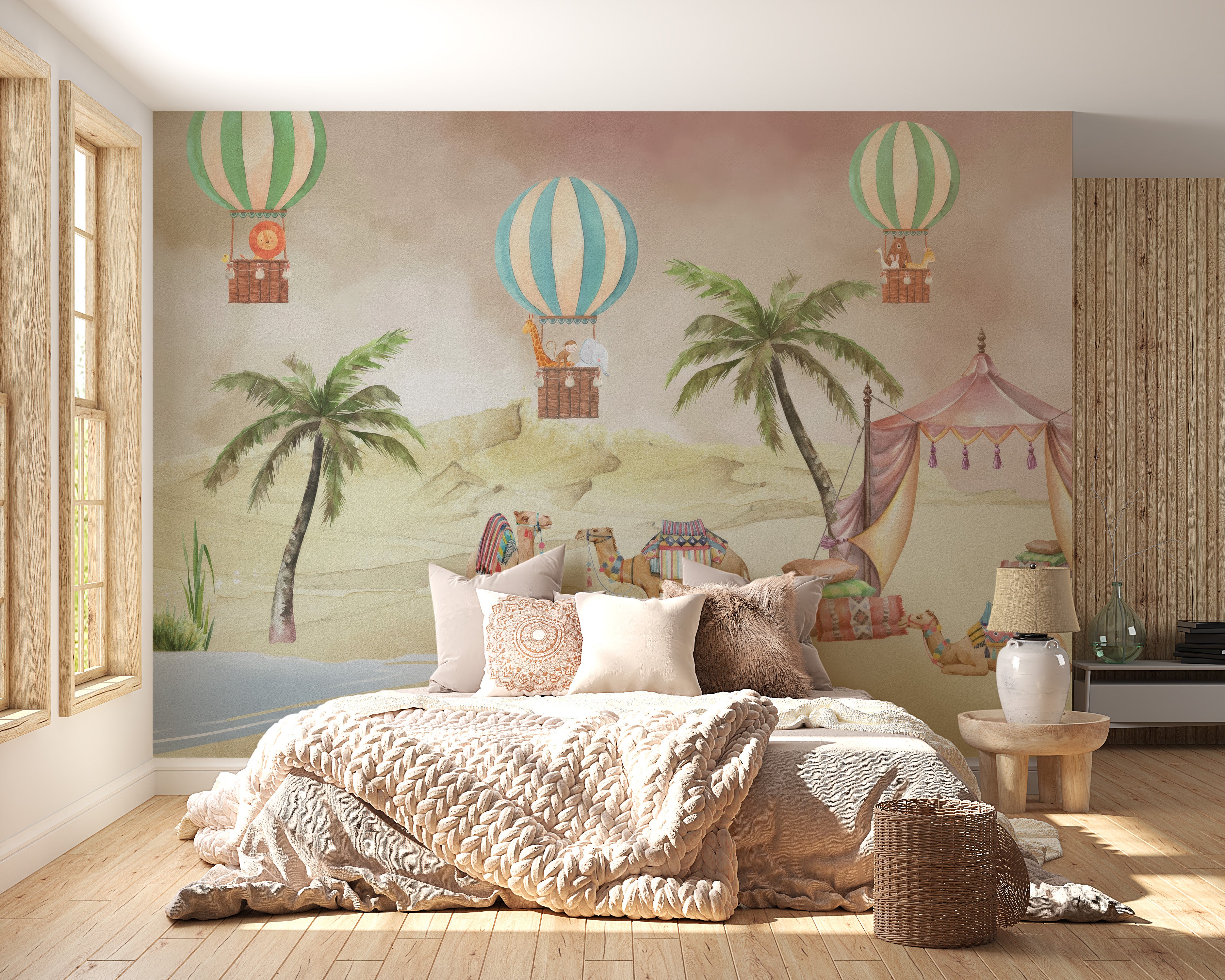 Sweet treat-inspired wall mural perfect for a cozy nursery space
