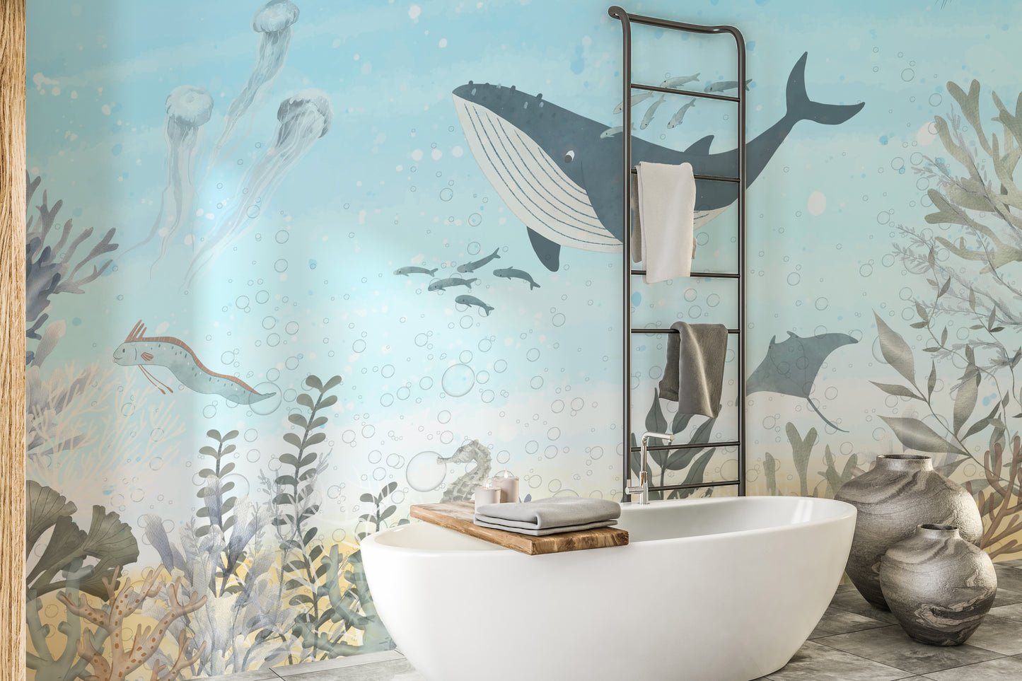 Whale Encounter Wallpaper Mural