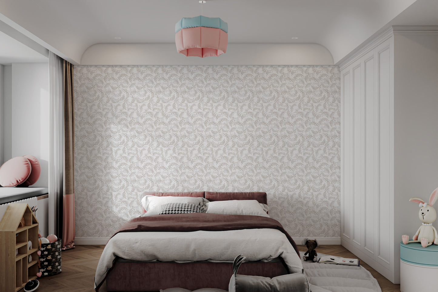 Leaf Pattern Wallpaper Mural