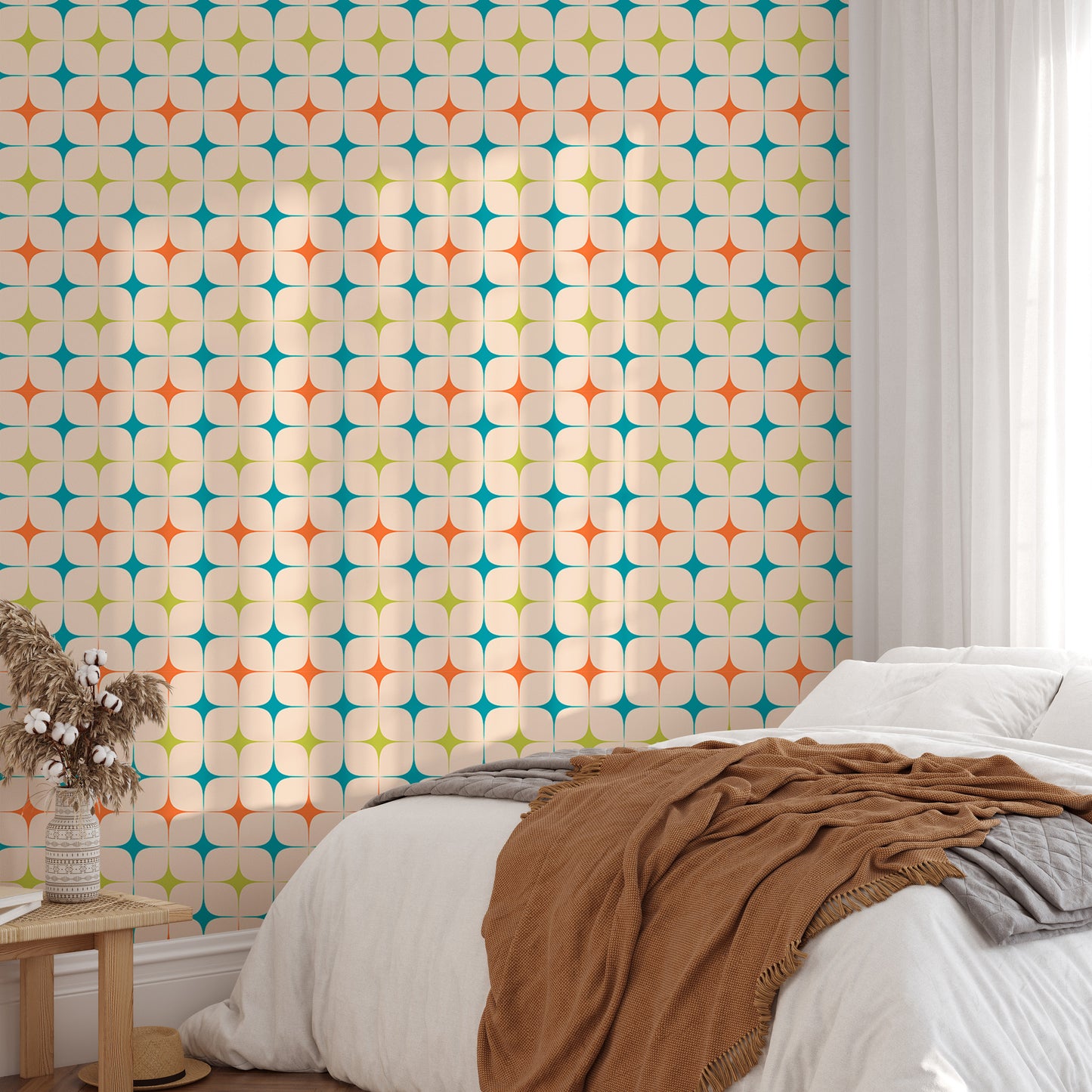 Aesthetic Modern Seamless Pattern Vintage Wallpaper