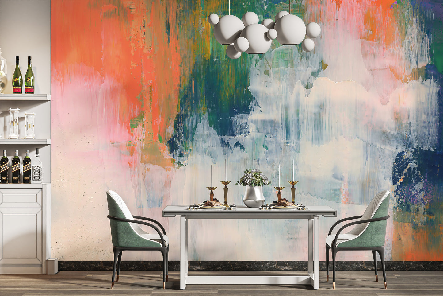 Colorful Brushstroke Wallpaper Mural