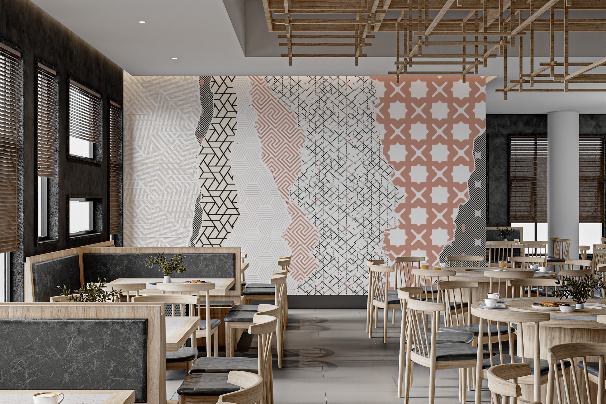 Dynamic wall art with intricate geometric designs