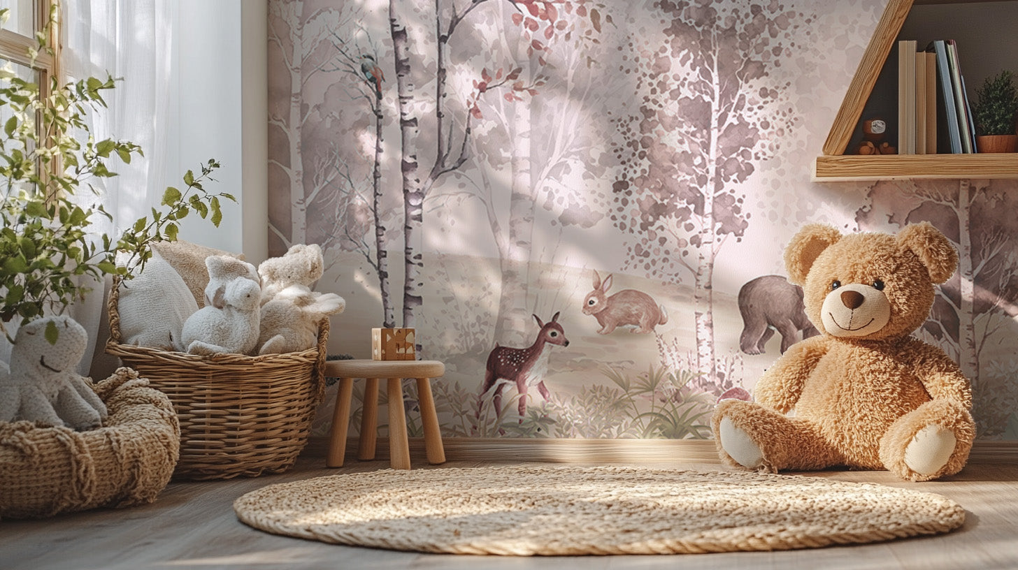 Forest Animals in the Woods Wall Mural