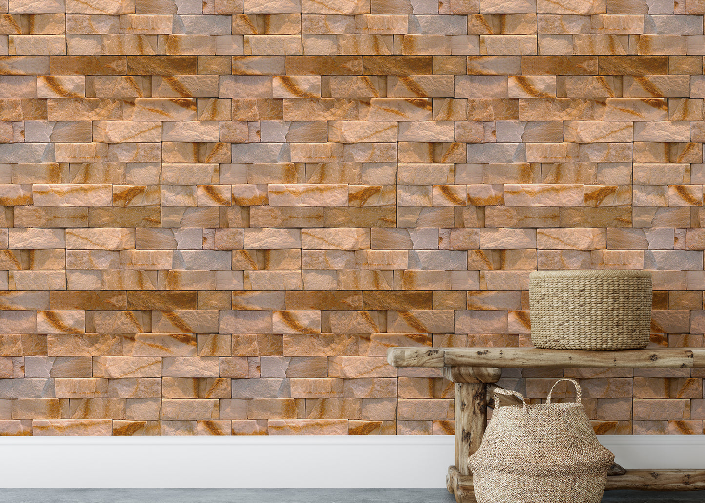 Slate Wall Natural Stone Texture Design Wallpaper For Walls