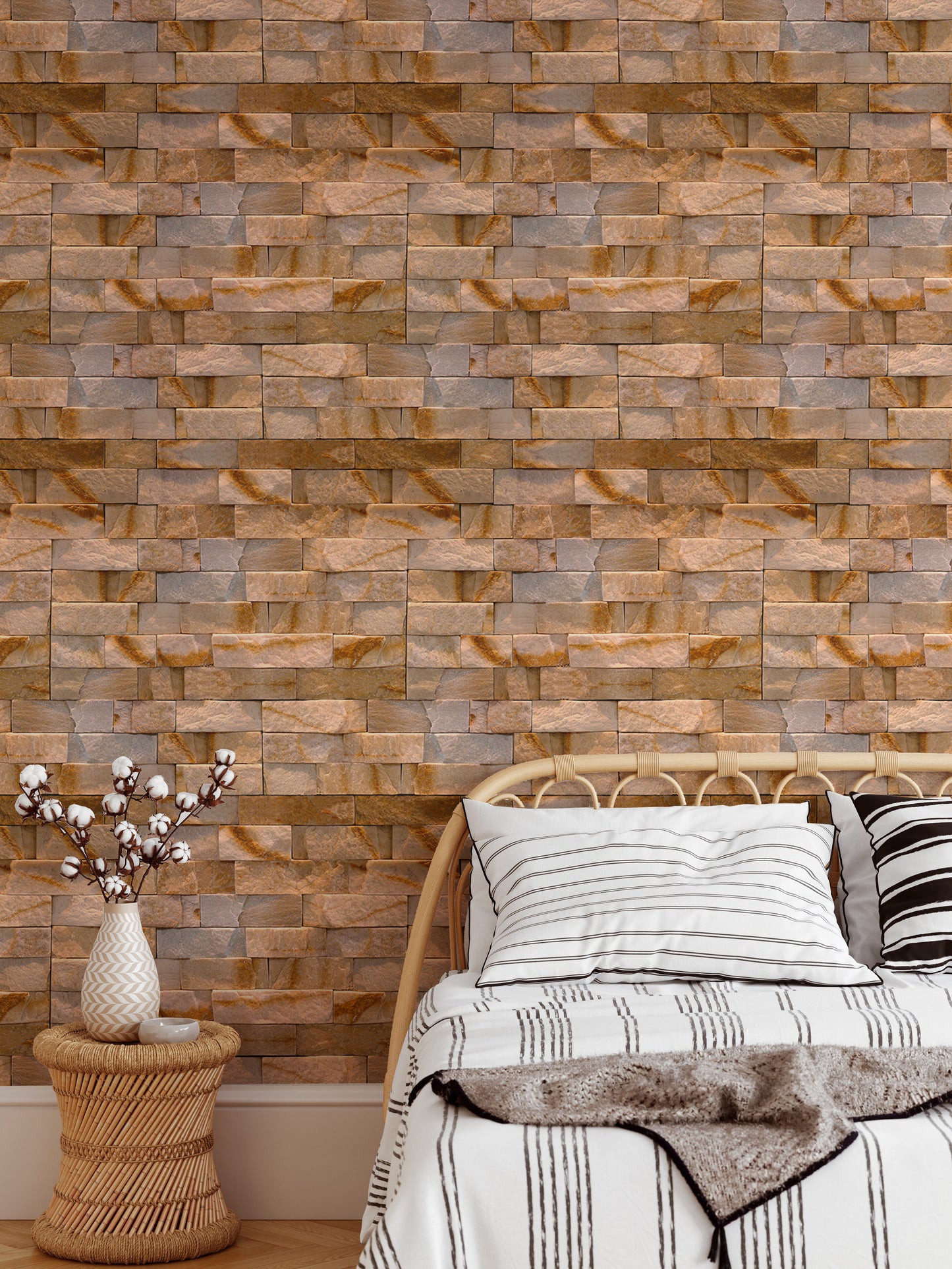 Slate Wall Natural Stone Texture Design Wallpaper For Walls