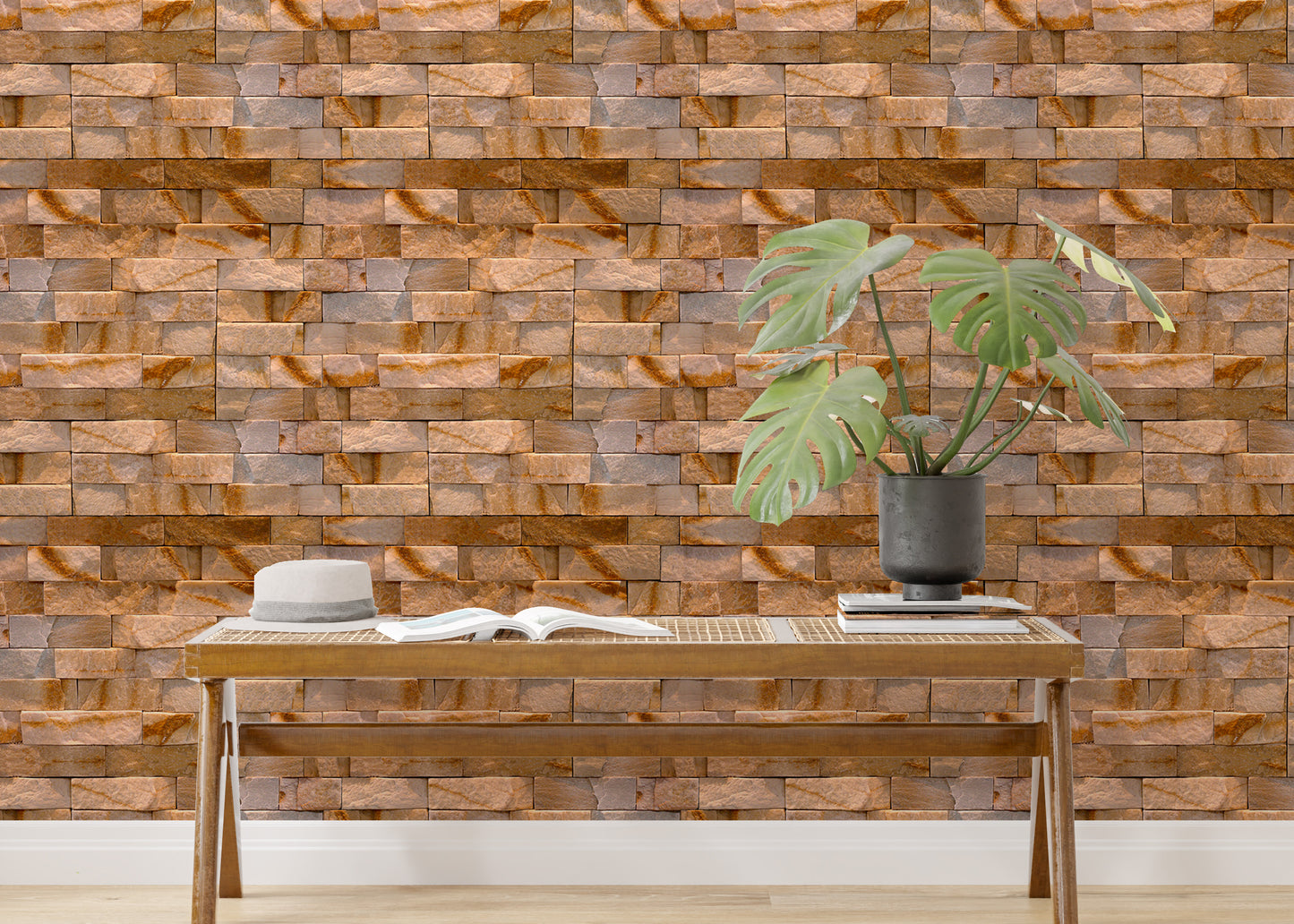 Slate Wall Natural Stone Texture Design Wallpaper For Walls