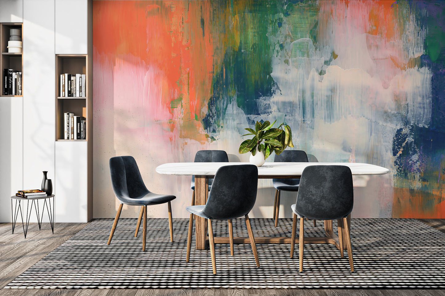 Colorful Brushstroke Wallpaper Mural