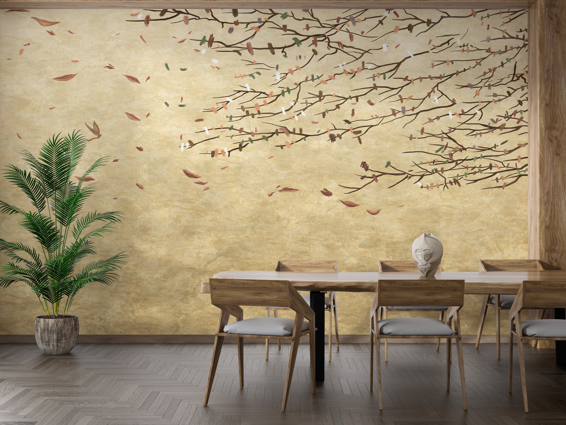 Serene Cherry Blossom Wallpaper Mural for Home Decor