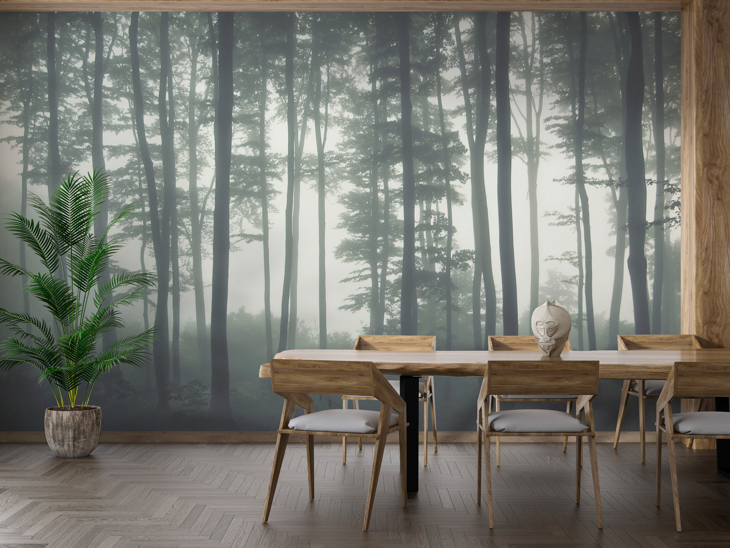 Towering timberland design for modern walls
