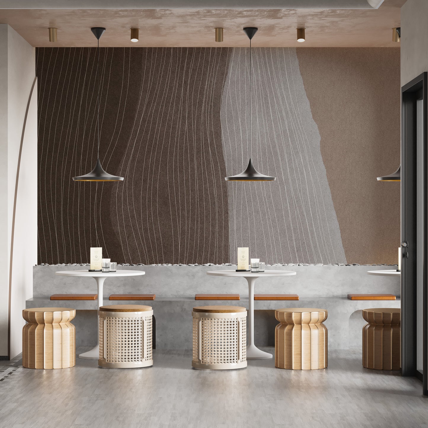 Stylish Arabica wallpaper mural for modern interiors
