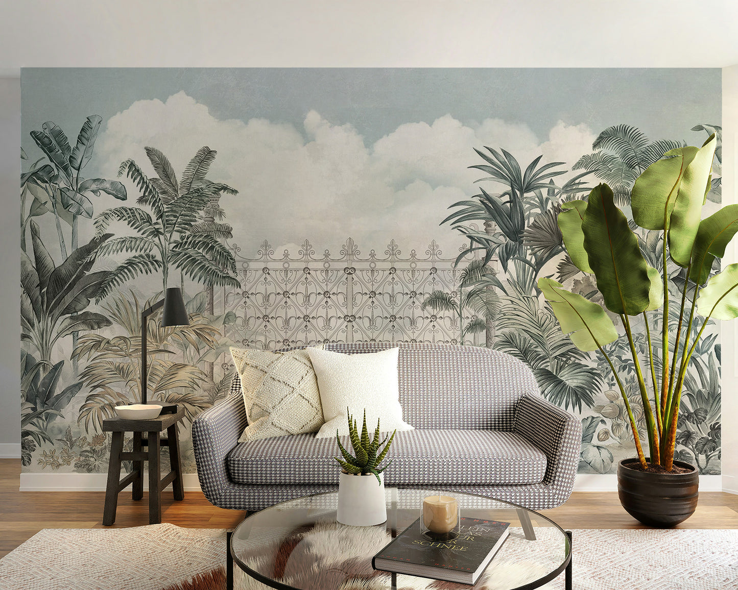 Tropical Forest Gate Mural