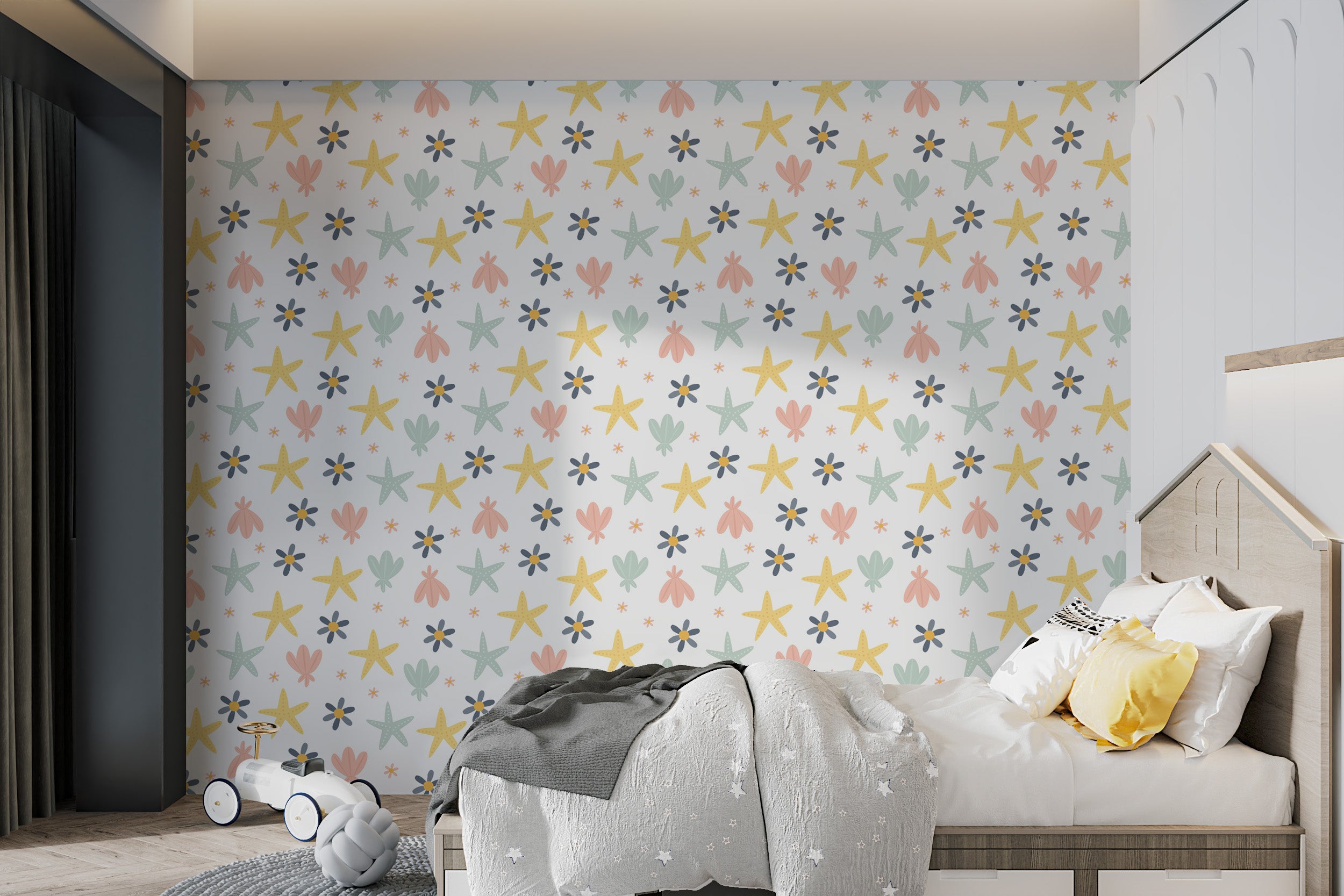 Pastel Starfish Wallpaper Mural