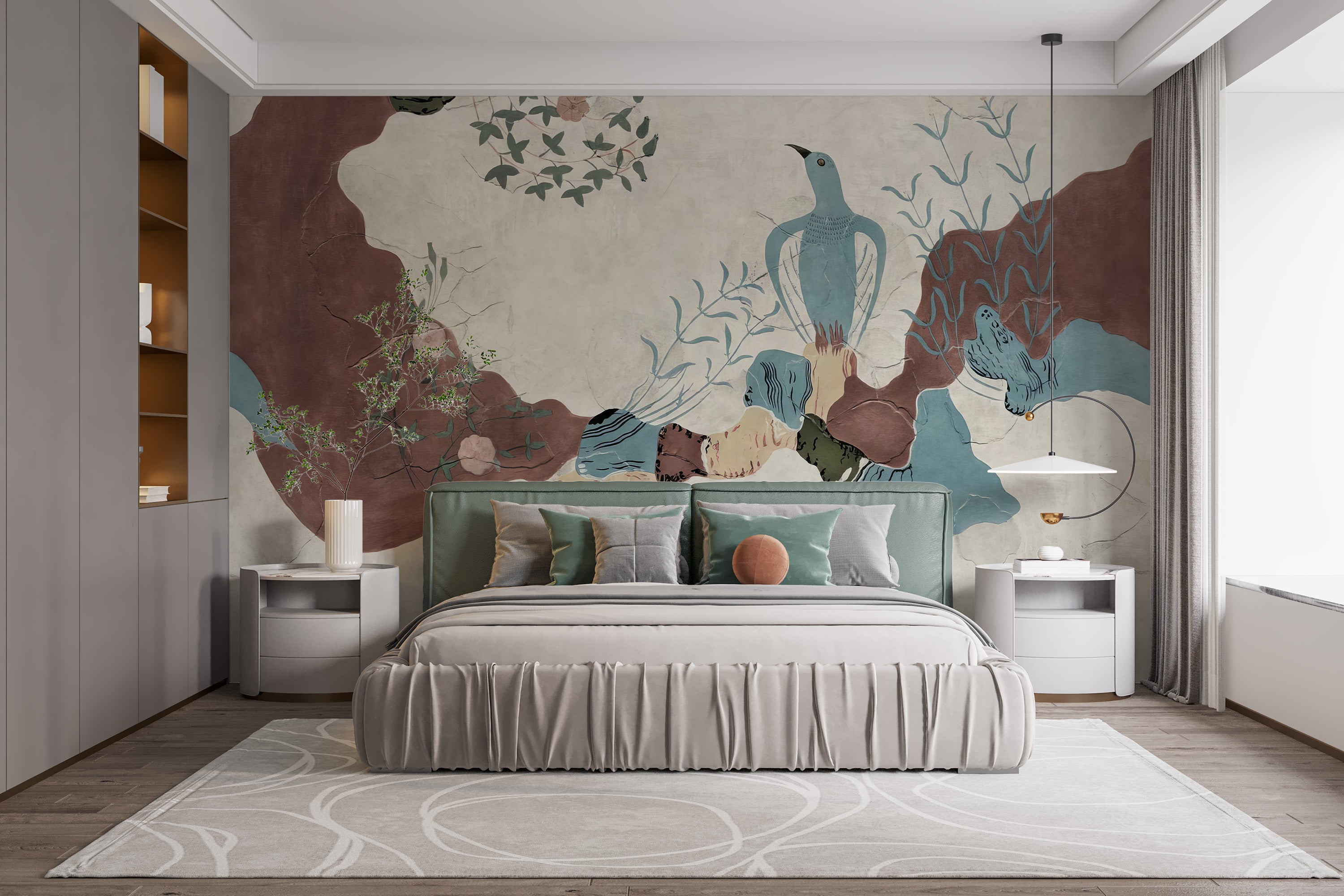 Vintage Abstract Wallpaper Mural