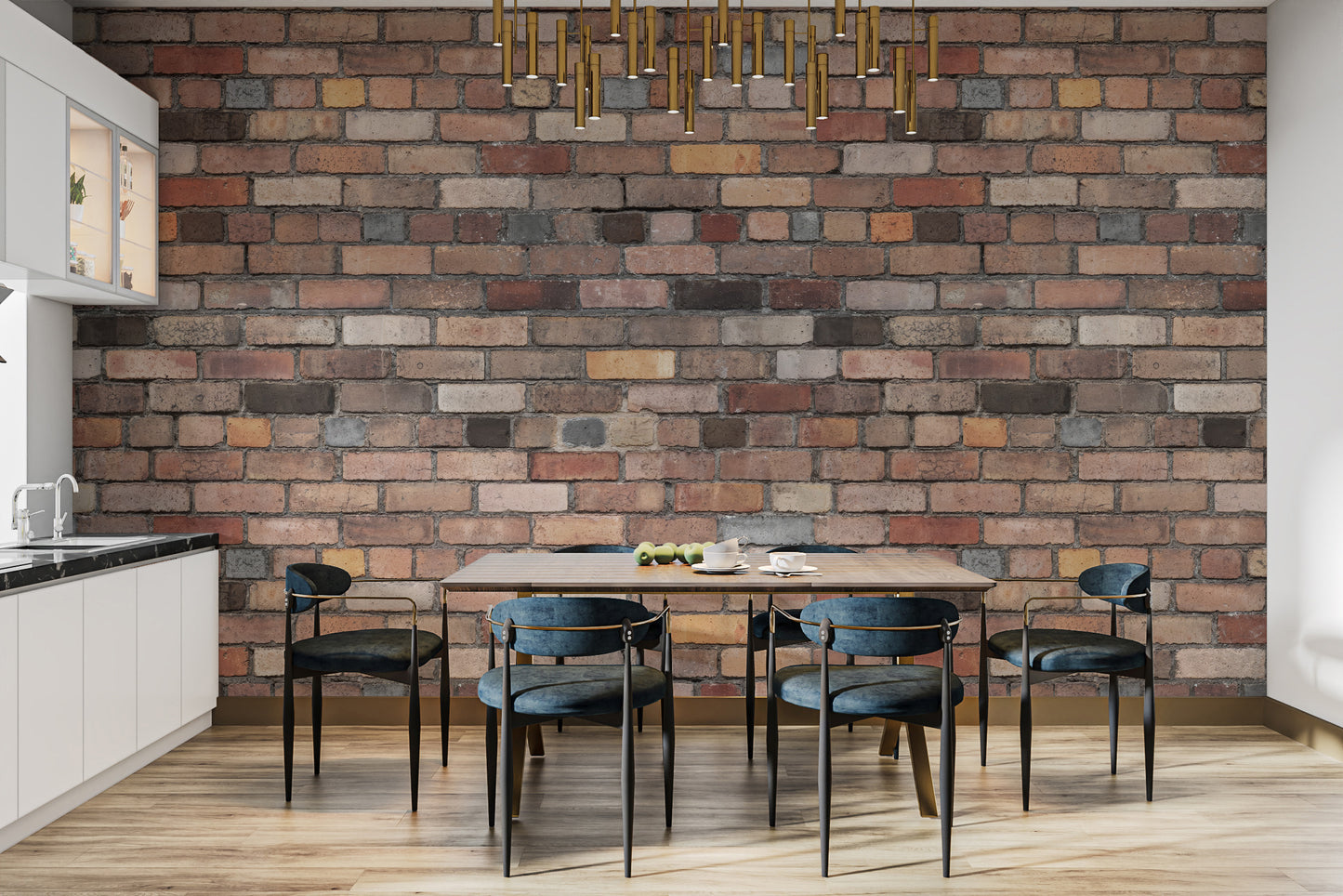 Vintage brick wallpaper for rustic and classic decor