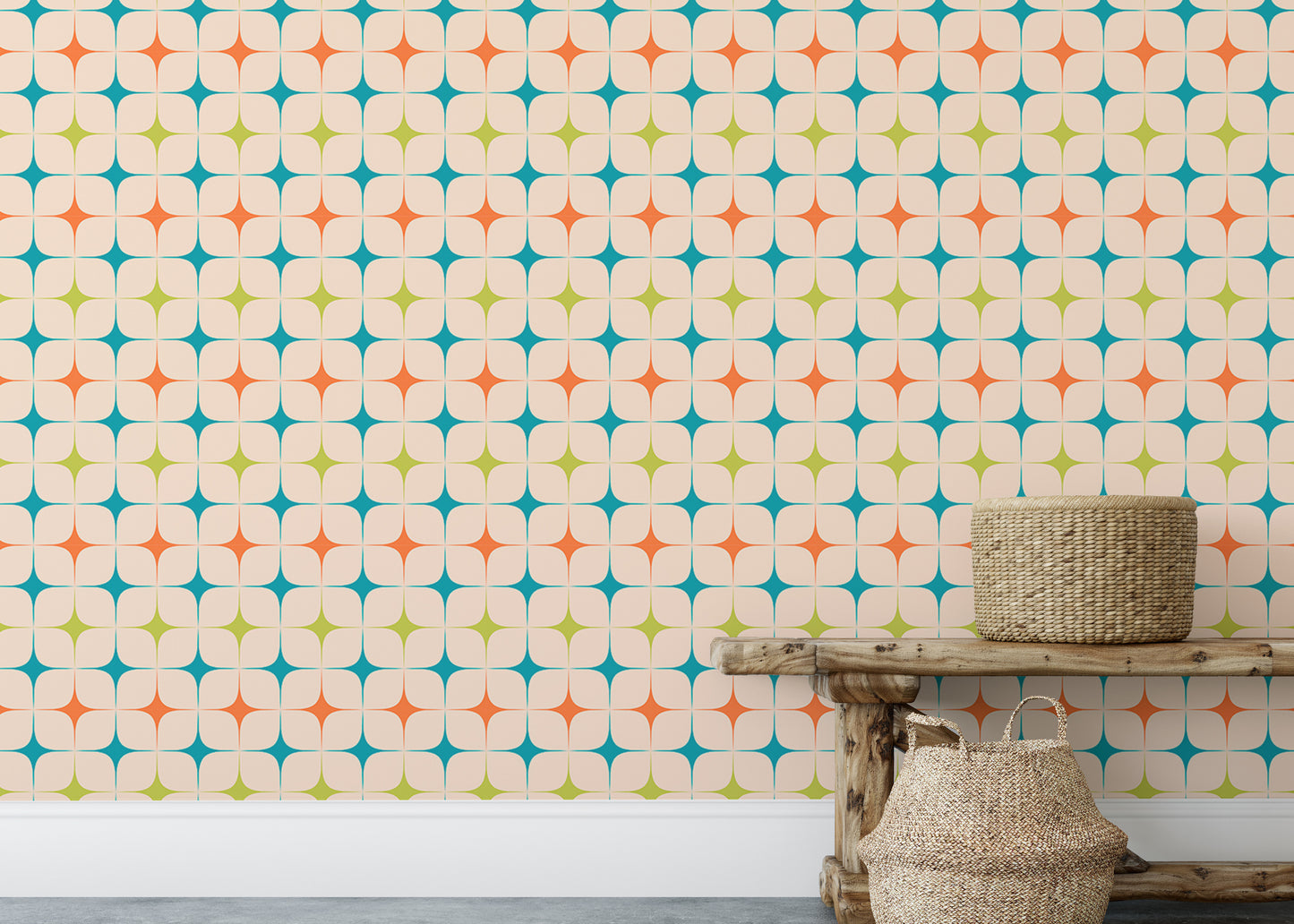 Aesthetic Modern Seamless Pattern Vintage Wallpaper