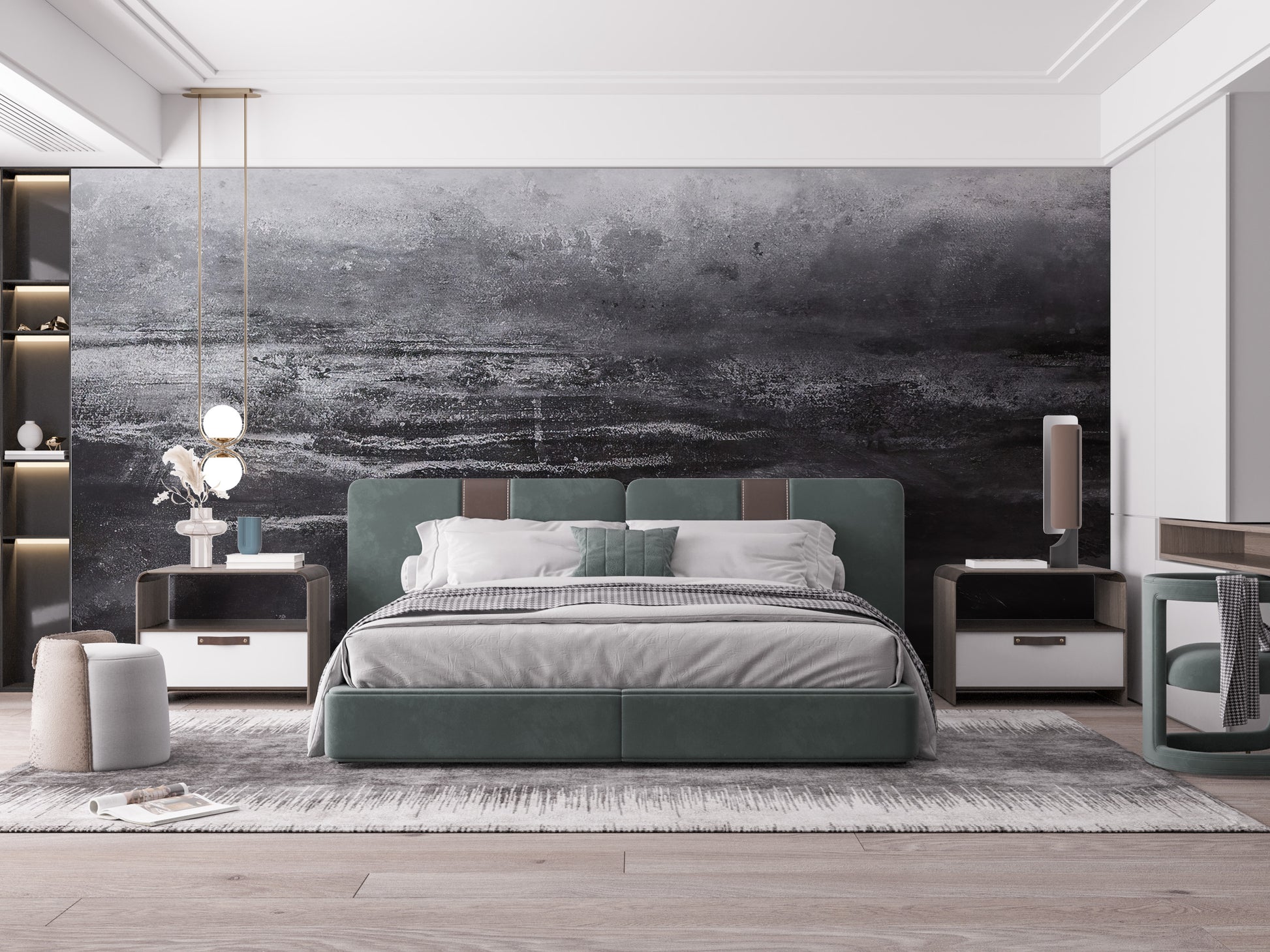 Add a unique touch with Dark Grunge Wall Mural